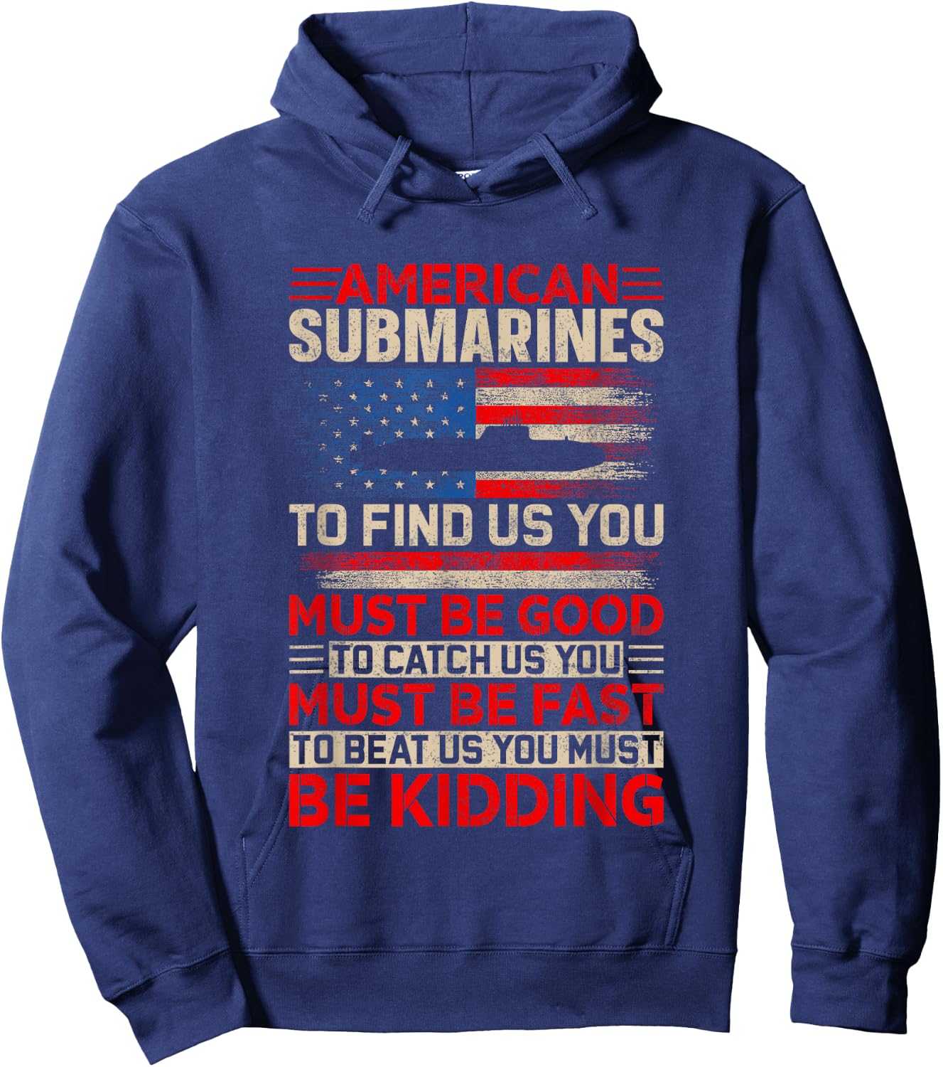 American Submarines Retro US Military Submarine Torpedo Hoodie - Hoodie | Navy
