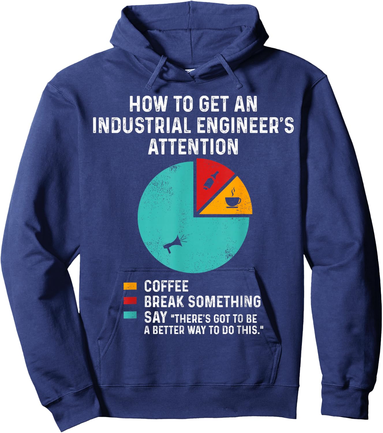 Industrial Engineering Student Professor Gifts Black Cotton Hoodie - Hoodie | Navy