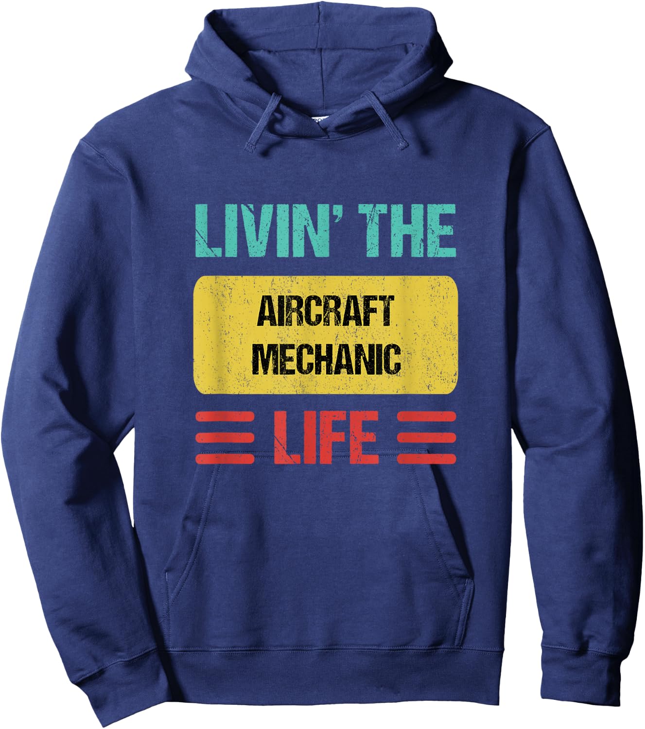 Aircraft Mechanic Hoodie - Hoodie | Navy