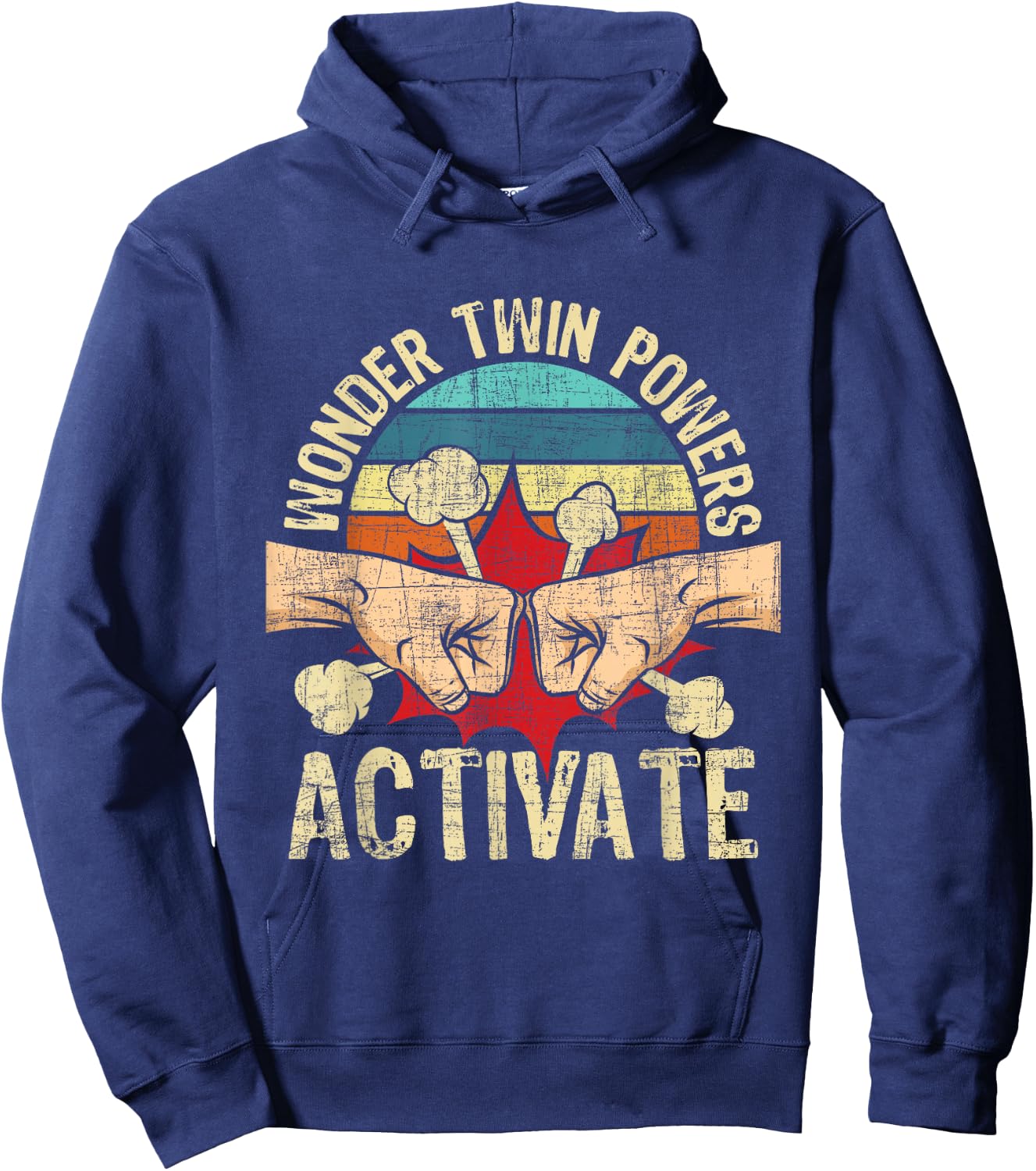 Wonder Twin Powers Activate - Twins Brother Sister Sibling Hoodie - Hoodie | Navy