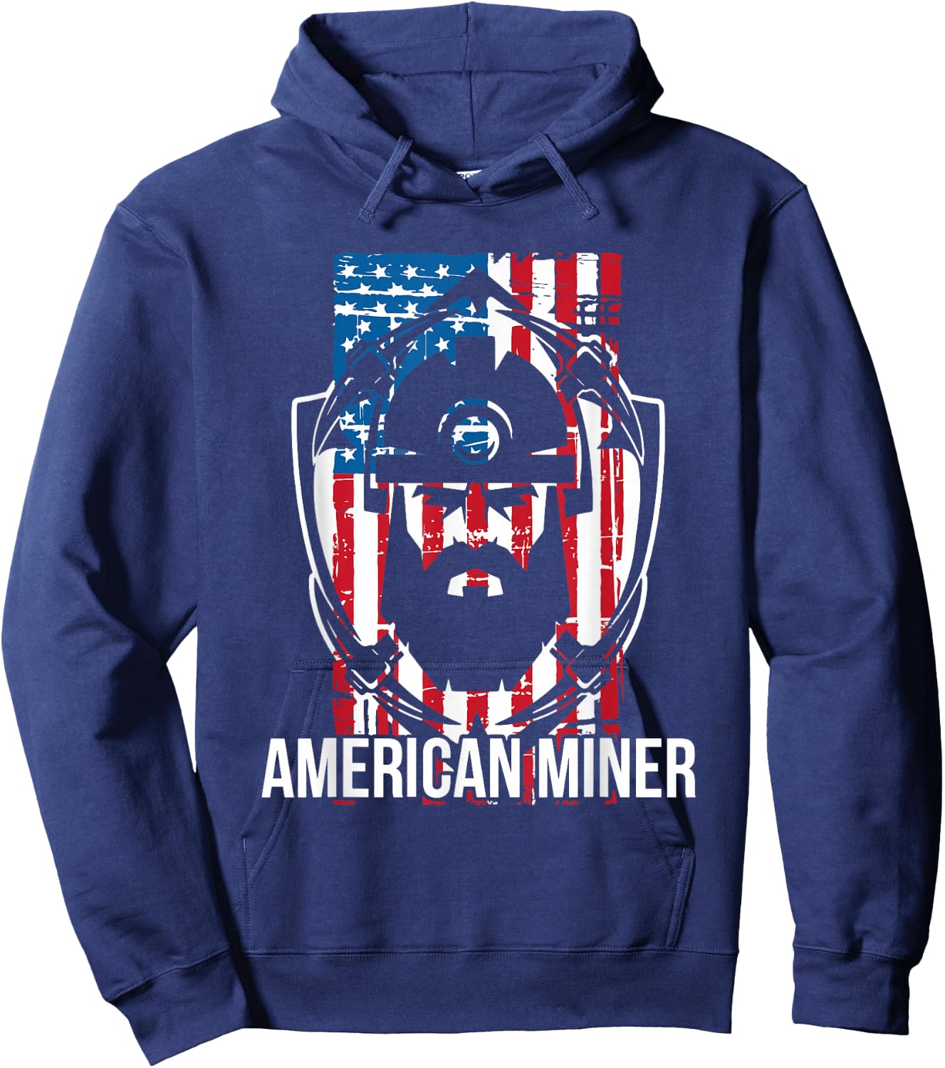 Underground Coal Miners Shirts | American Miner - Black, Small, Short Sleeve, Classic Fit, , Adult, Men, Miners, Laborers Hoodie - Hoodie | Navy