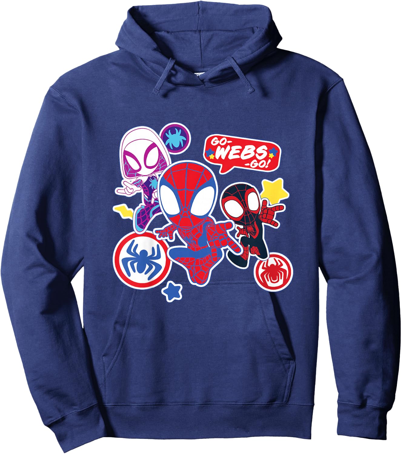Kids Marvel Spidey and His Amazing Friends Go-Webs-Go Boys Hoodie - Hoodie | Navy