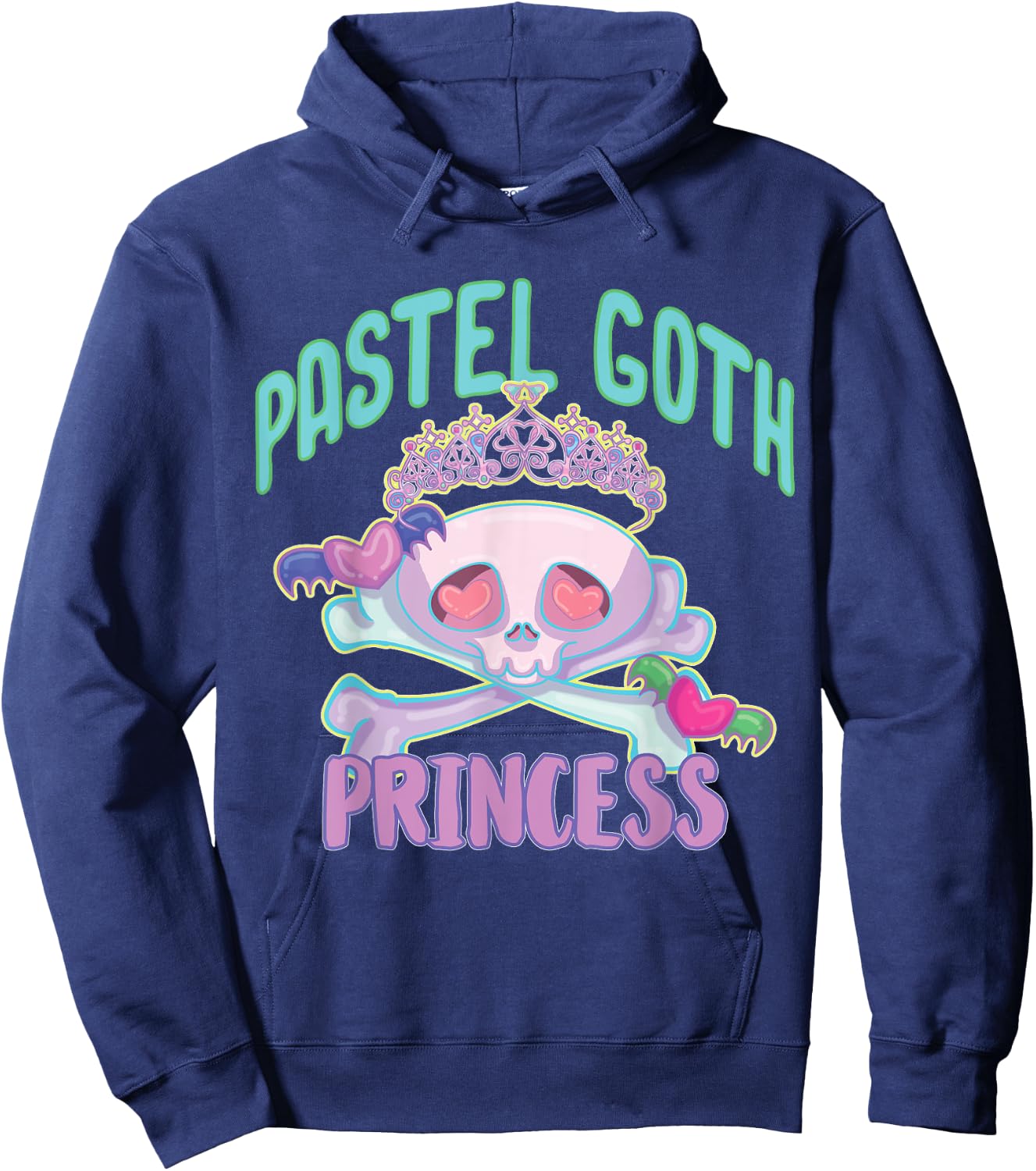 Pastel Goth Princess Hoodie - Hoodie | Navy