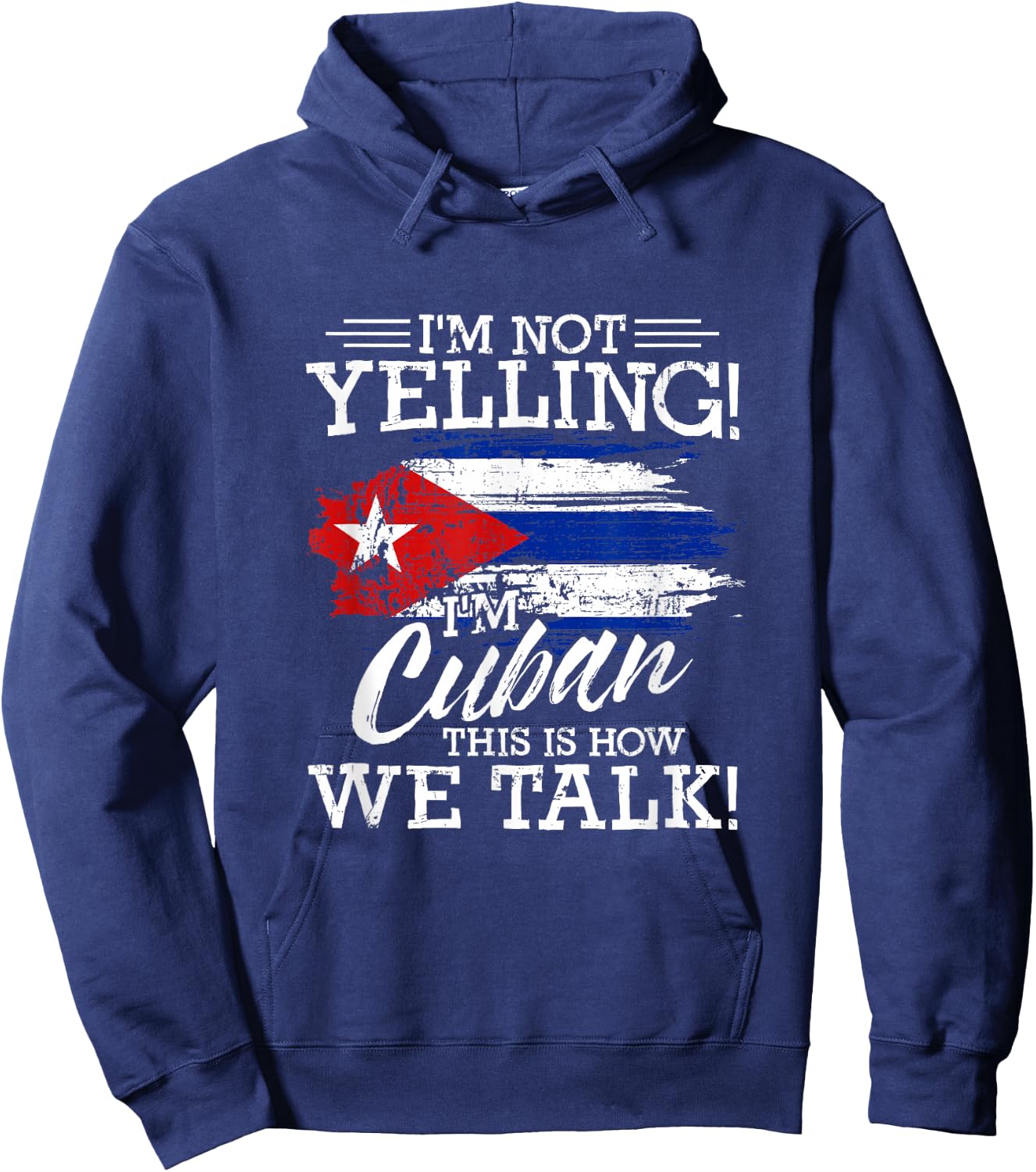 Funny Cuba Lover Graphic Men Kids Cuban Hoodie - Hoodie | Navy
