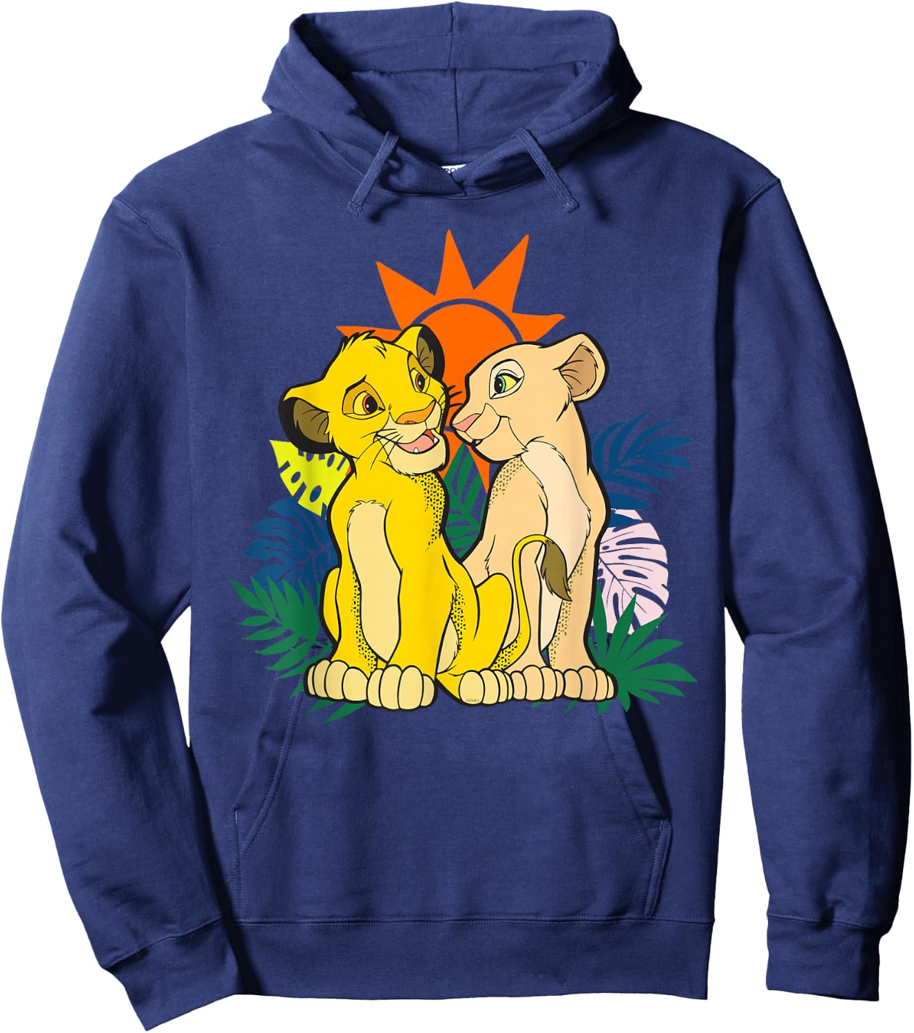 Disney The Lion King Young Simba and Nala Hoodie - Hoodie | Navy
