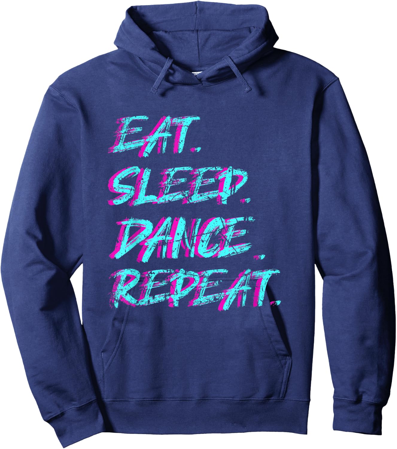 Techno Music Eat Sleep Dance Repeat Hoodie - Hoodie | Navy
