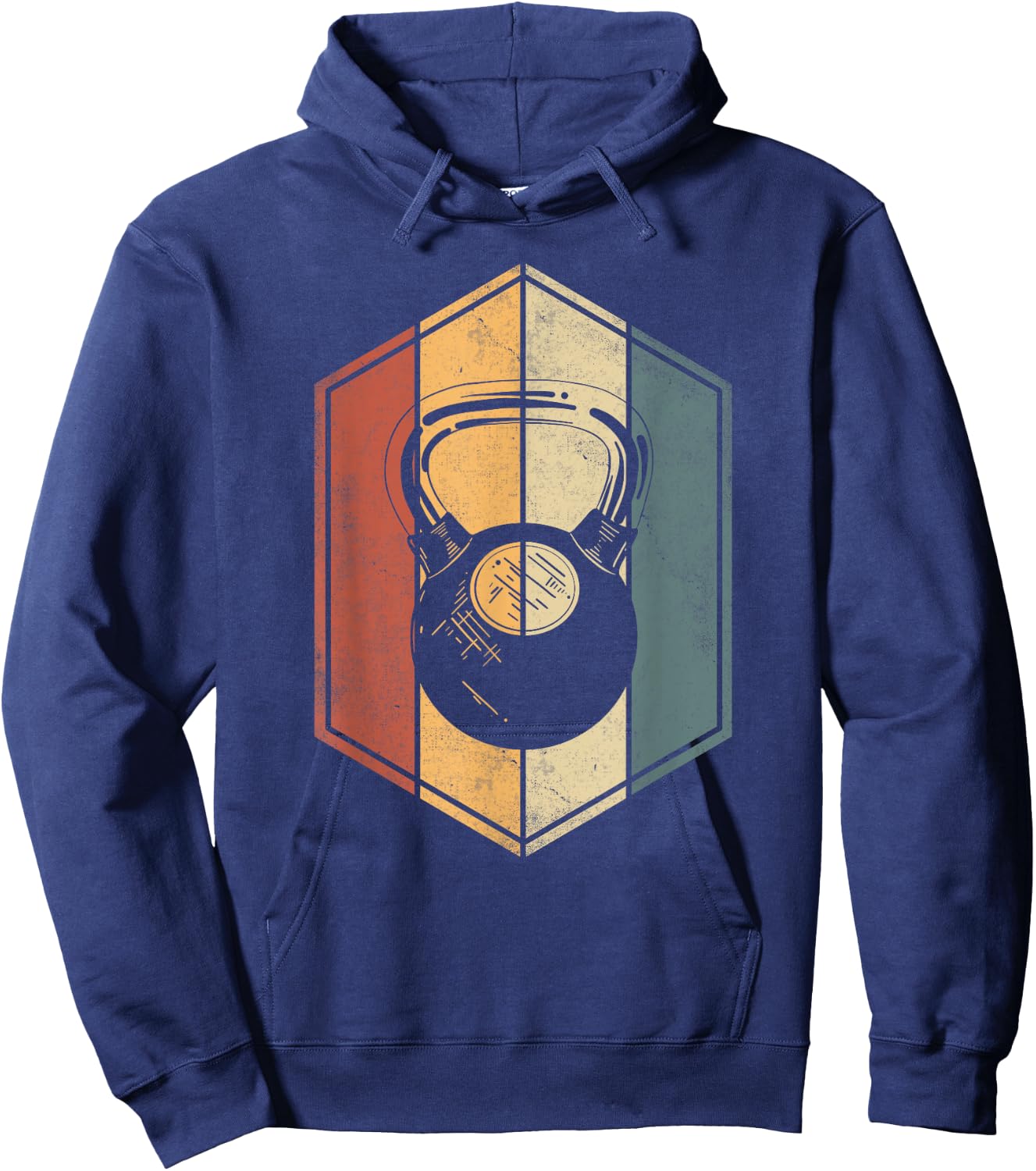 Workout Gifts Vintage Kettlebell Fitness Gym Weight Lifting Hoodie - Hoodie | Navy