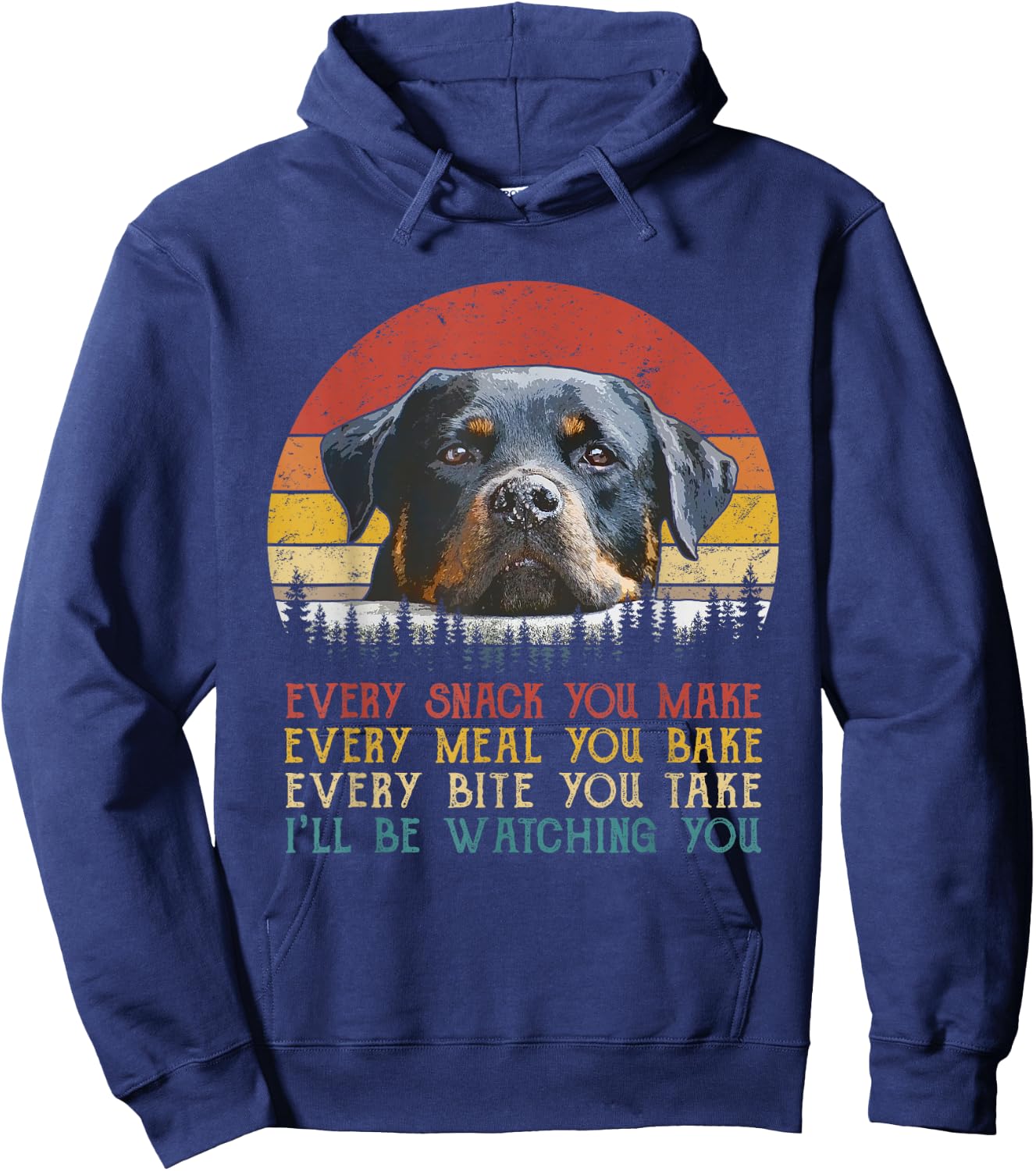 Every Snack You Make Dog Shirt Rottie Mom Cute Rottweiler Hoodie - Hoodie | Navy