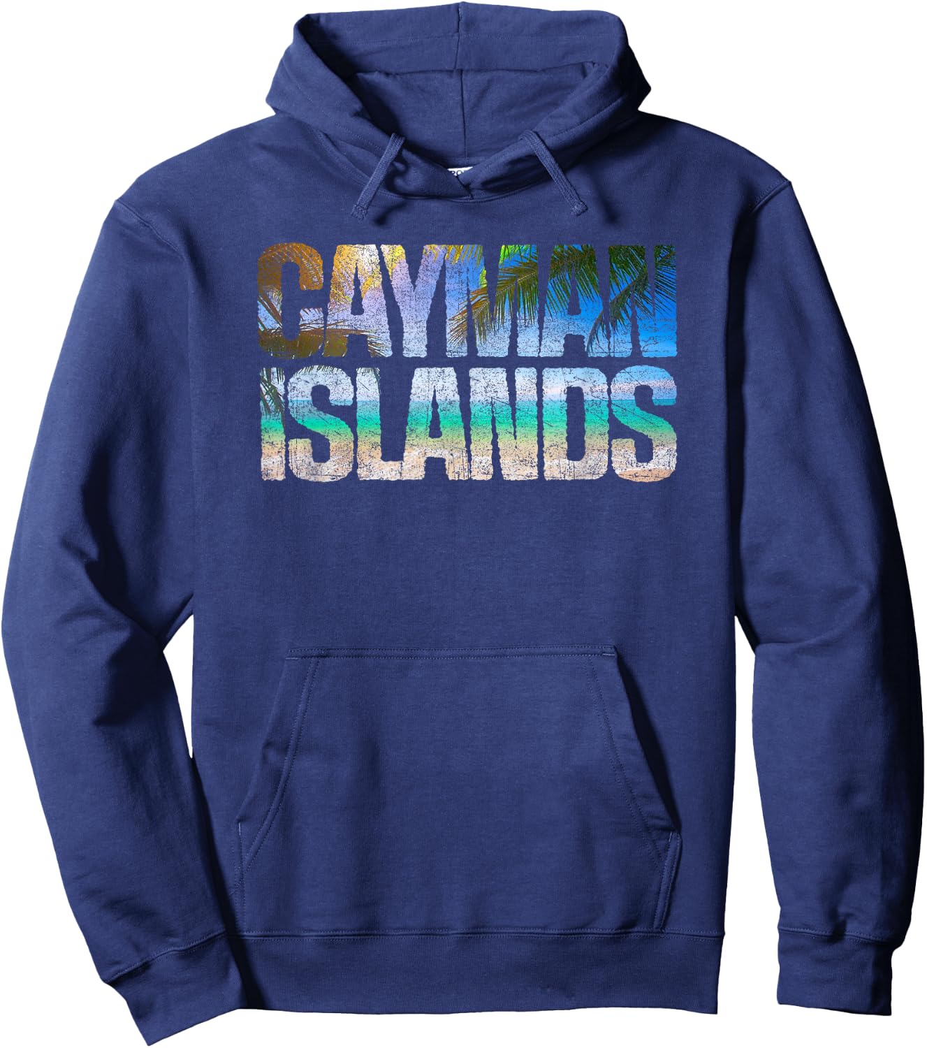 Retro Grand Cayman Islands Beach Vintage Vacation Souvenir Hoodie - Hoodie | Navy