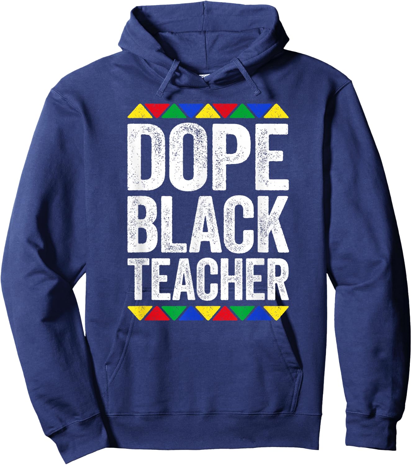 Dope Black Teacher Shirt Black History Month Hoodie - Hoodie | Navy
