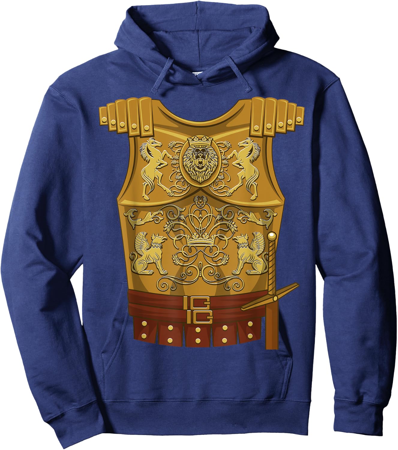 Cool Gladiator Halloween Combat Costume Shirt Fighter Gift Hoodie - Hoodie | Navy