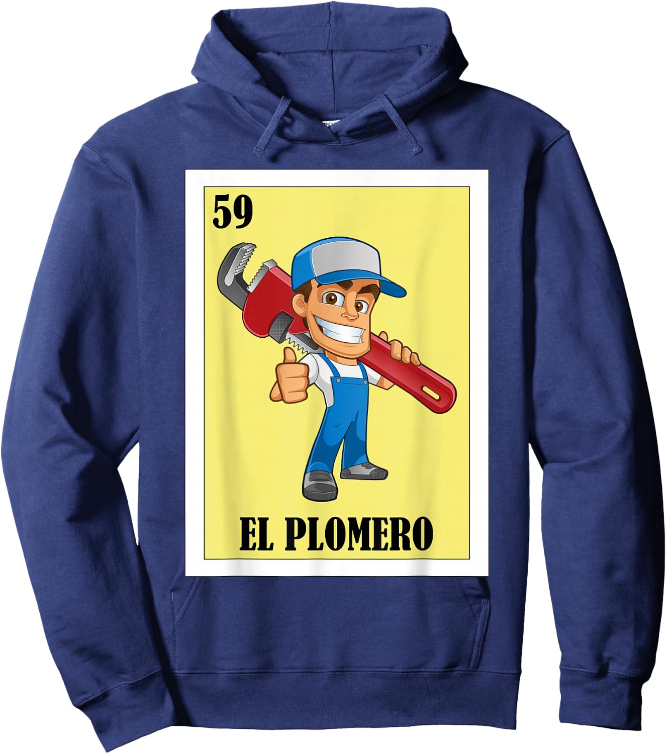 Funny Mexican Design for Plumbers - El Plomero Hoodie - Hoodie | Navy
