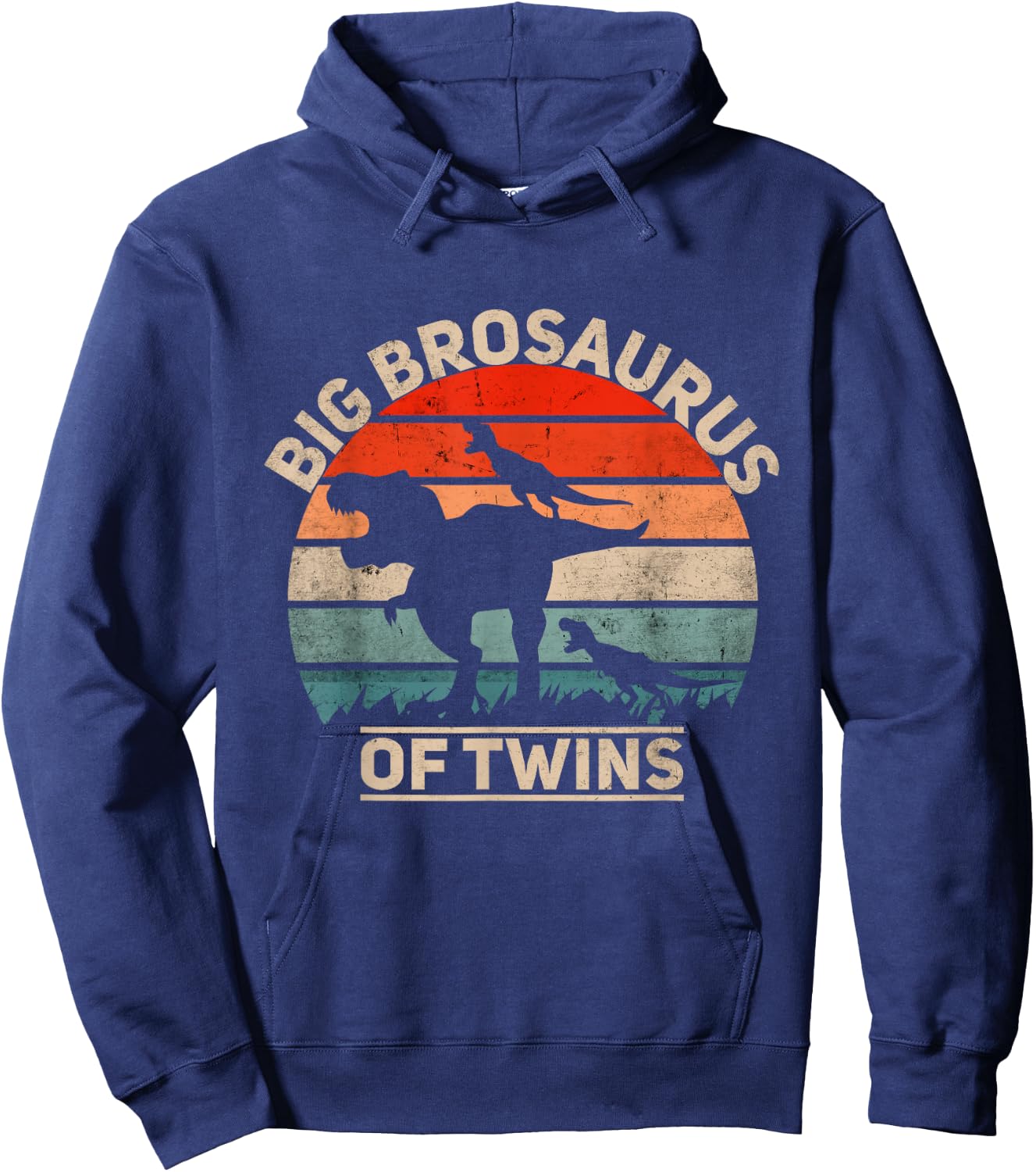 Big Brother of Twins Pregnancy Announcement Hoodie - Hoodie | Navy