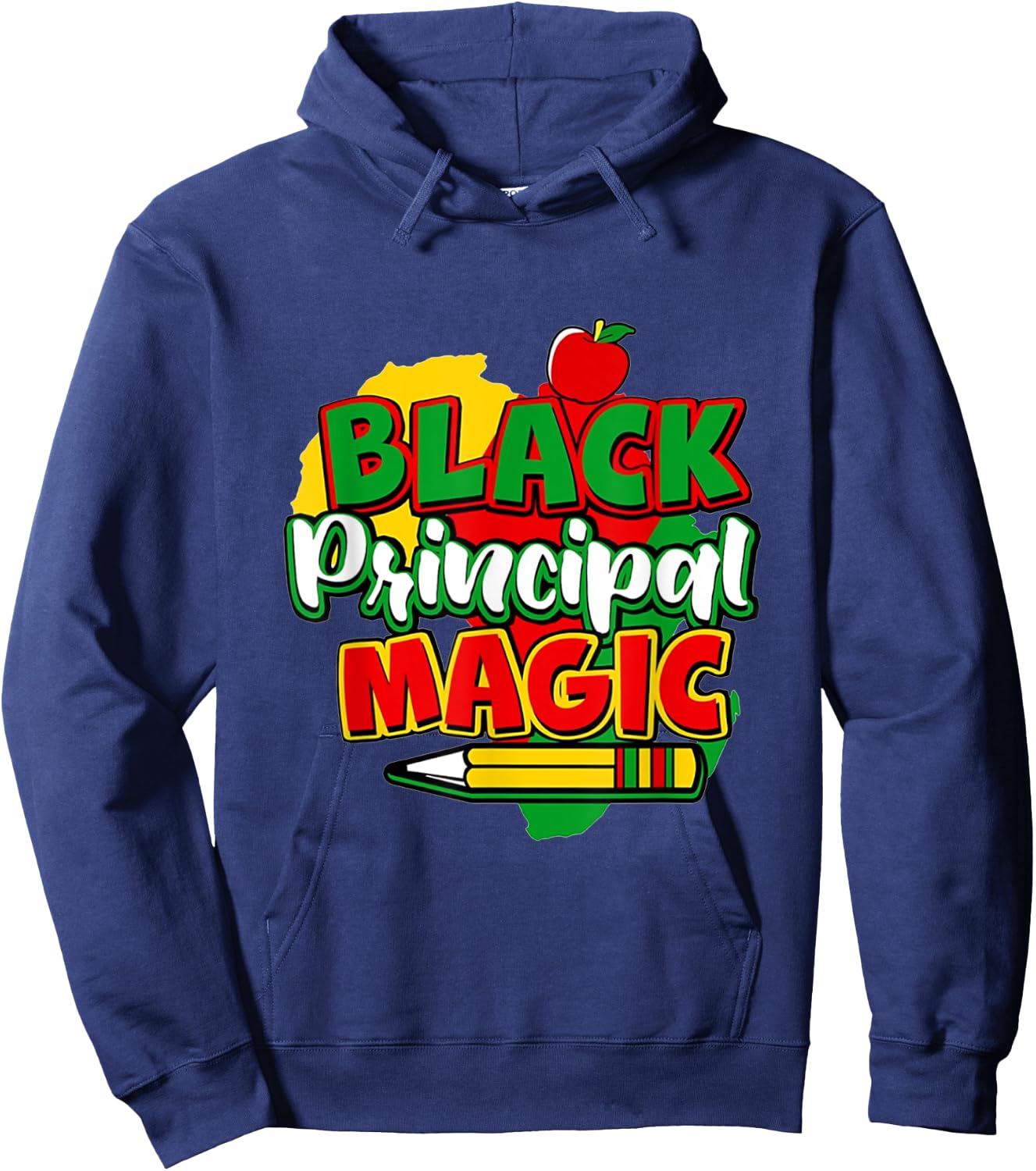 Black Principal Magic Black History Month Hoodie - Hoodie | Navy