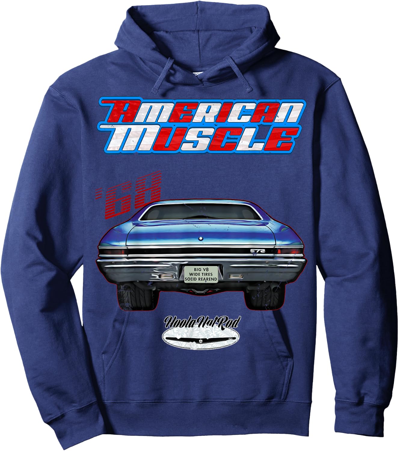 1968 Chevelle,Muscle Car,SS454,SS427,SS396,Hotrod,drag race Hoodie - Hoodie | Navy