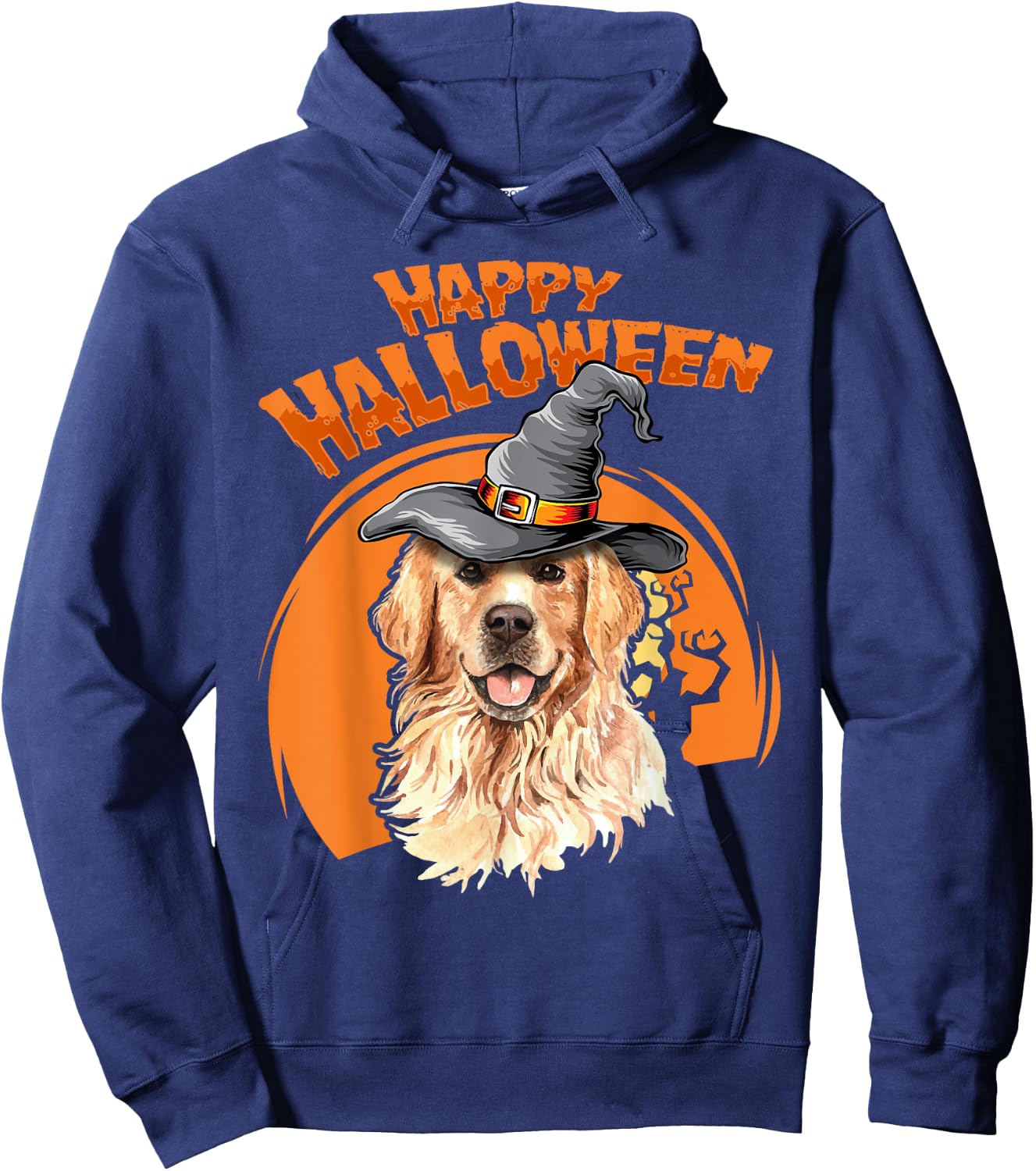 Golden Retriever Costumes For Halloween Dog Halloweenie Men Women Kids Hoodie - Hoodie | Navy