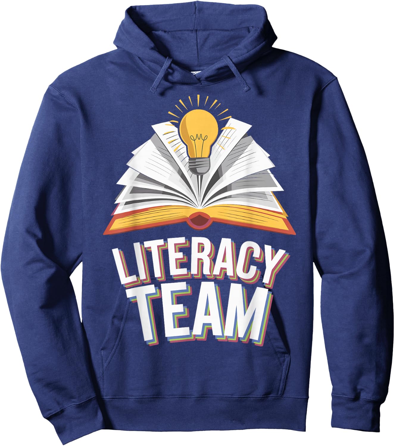 Literacy Team Teacher Hoodie - Hoodie | Navy