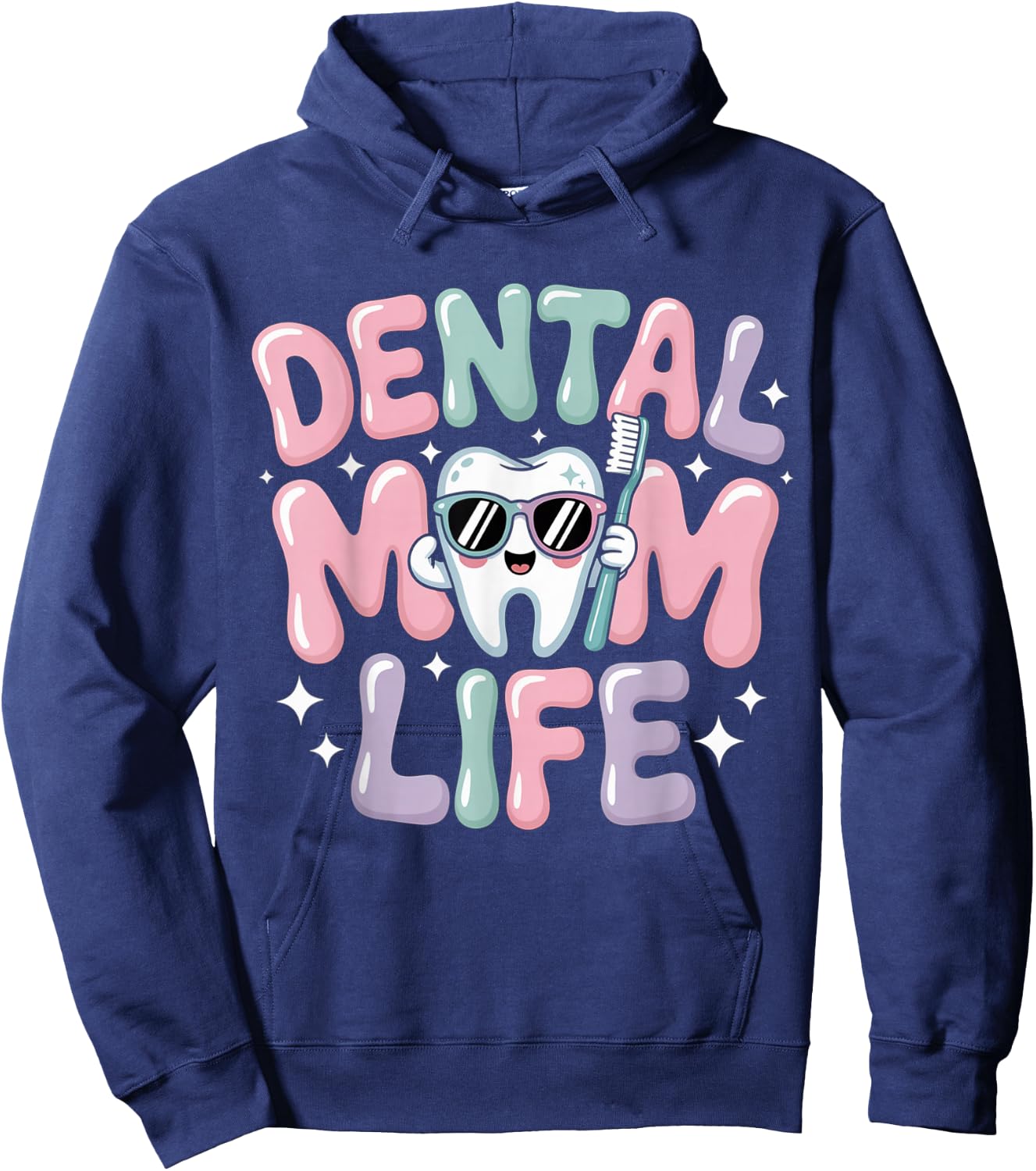 Dental Mommy Women Oral Hygienist Dentists Smile Hoodie - Hoodie | Navy