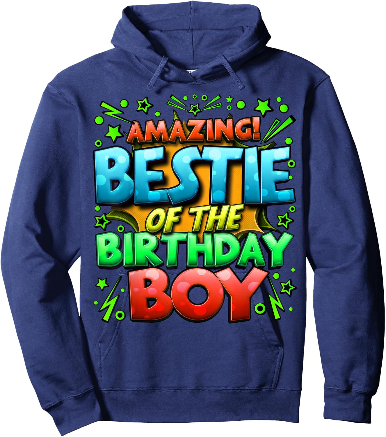 Best Friend of the Birthday Boy Matching Family Bestie Hoodie - Hoodie | Navy