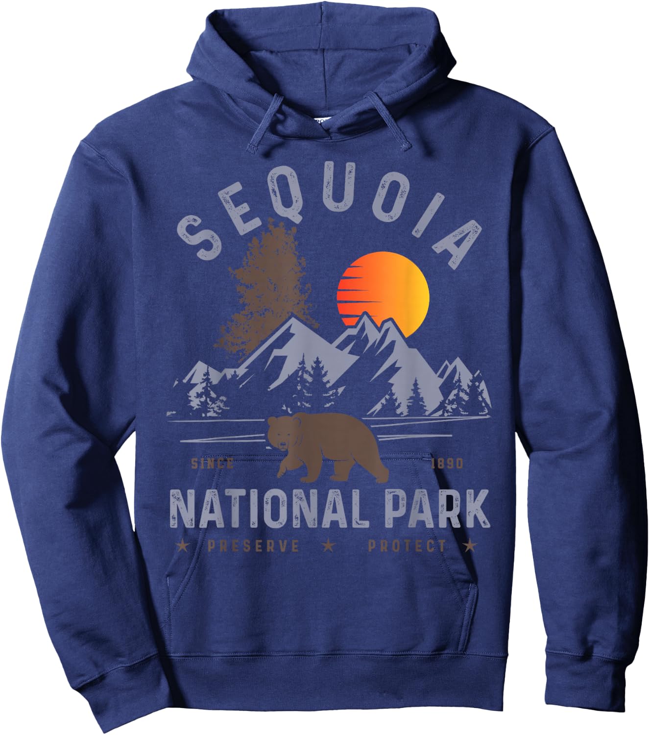 Sequoia National Park Shirt Vintage Sequoia Shirt Sequoia Hoodie - Hoodie | Navy