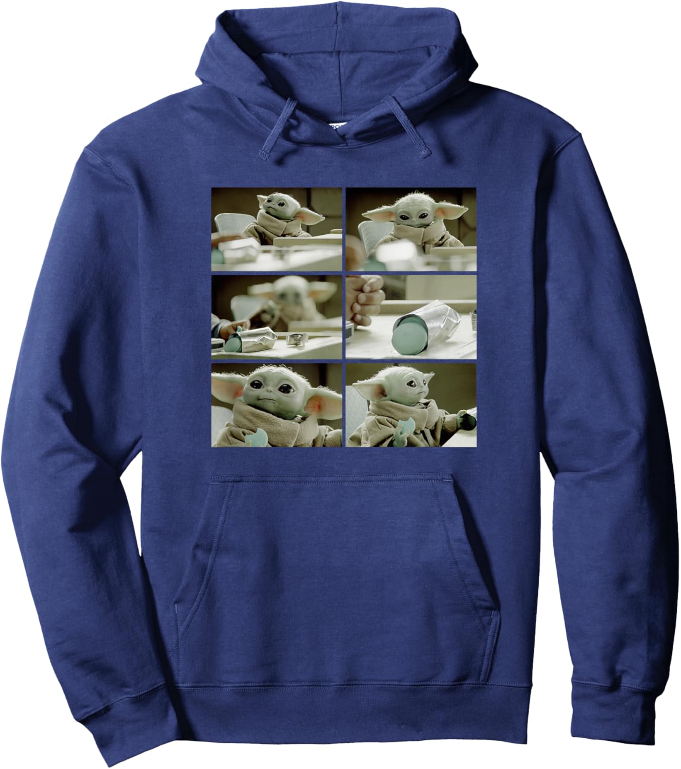 Star Wars: The Mandalorian The Child Cookie Stealer R12 Hoodie - Hoodie | Navy