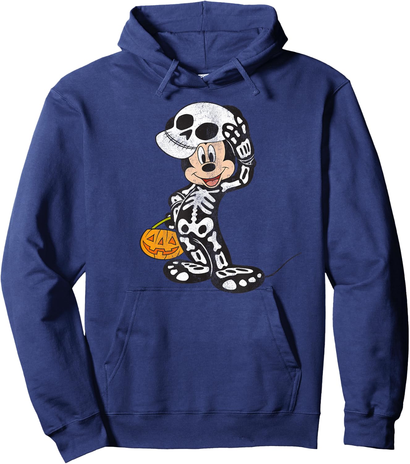Disney - Halloween Mickey Happy Bones Hoodie - Hoodie | Navy