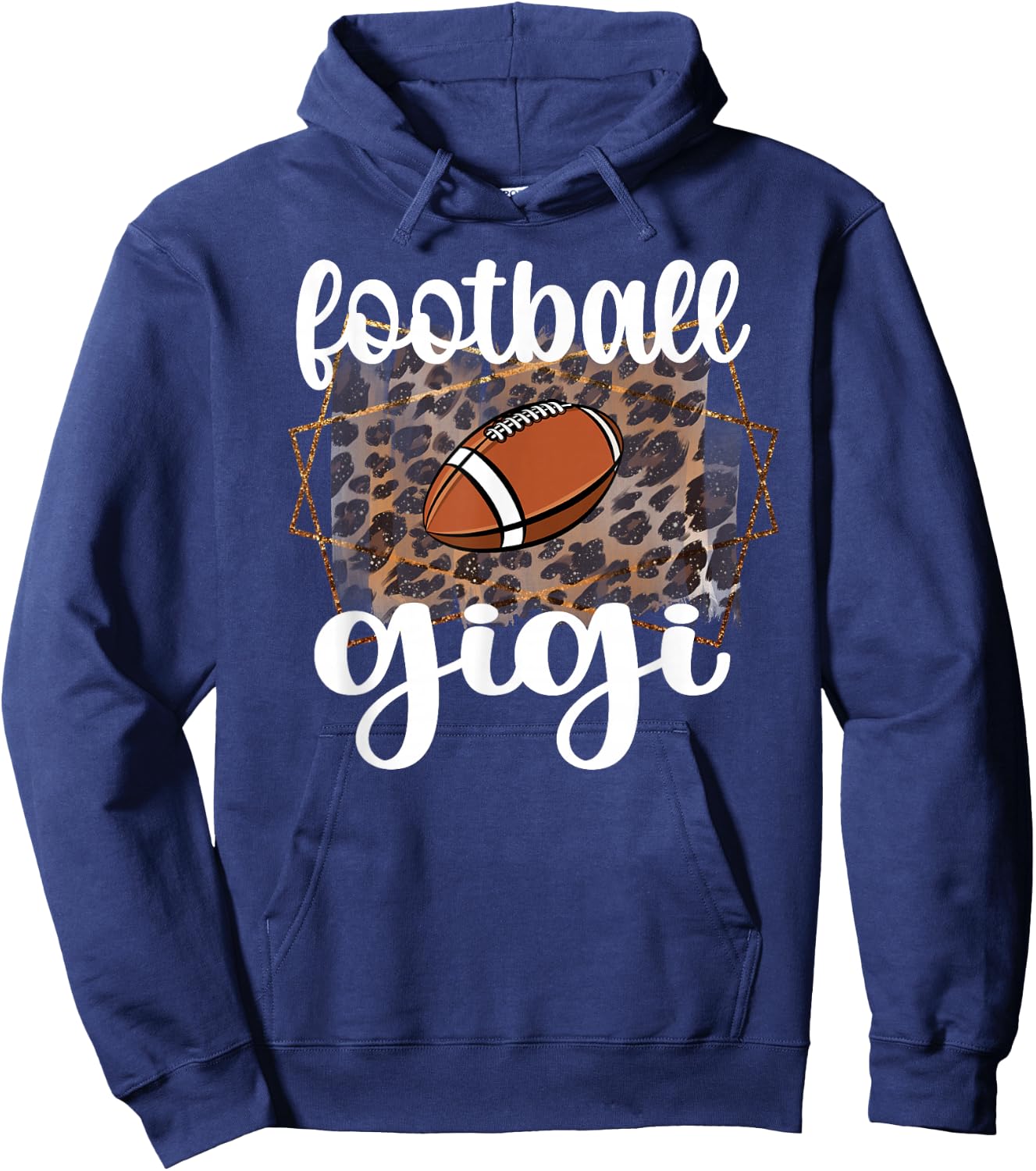 Football Gigi Proud Gigi Of A Football Player Grandma Hoodie - Hoodie | Navy