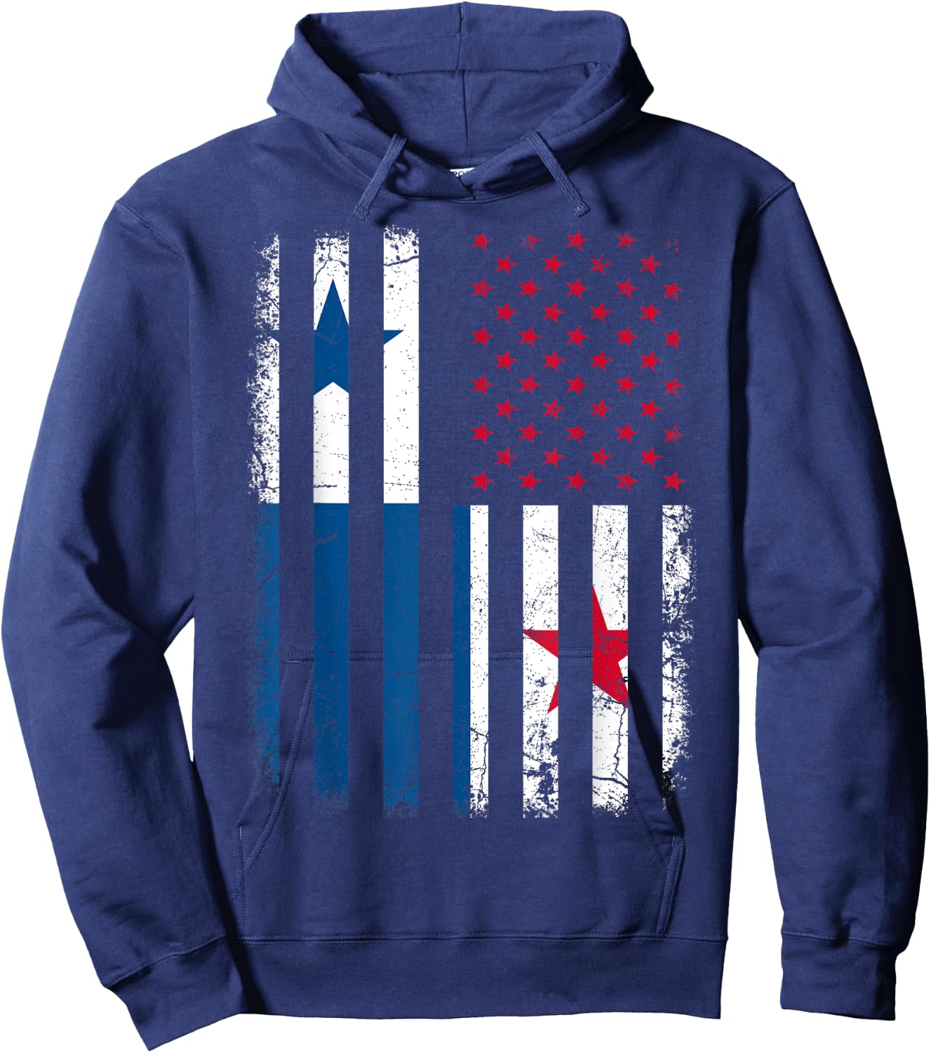 Panamanian American Flag Panamanian Roots Panama America Hoodie - Hoodie | Navy