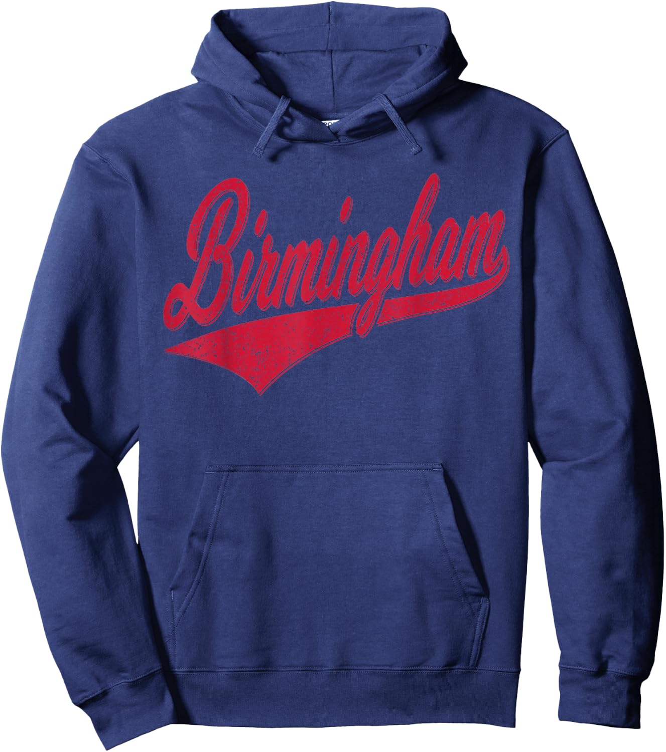 Birmingham Alabama Varsity Script Classic Sport Jersey Style Hoodie - Hoodie | Navy