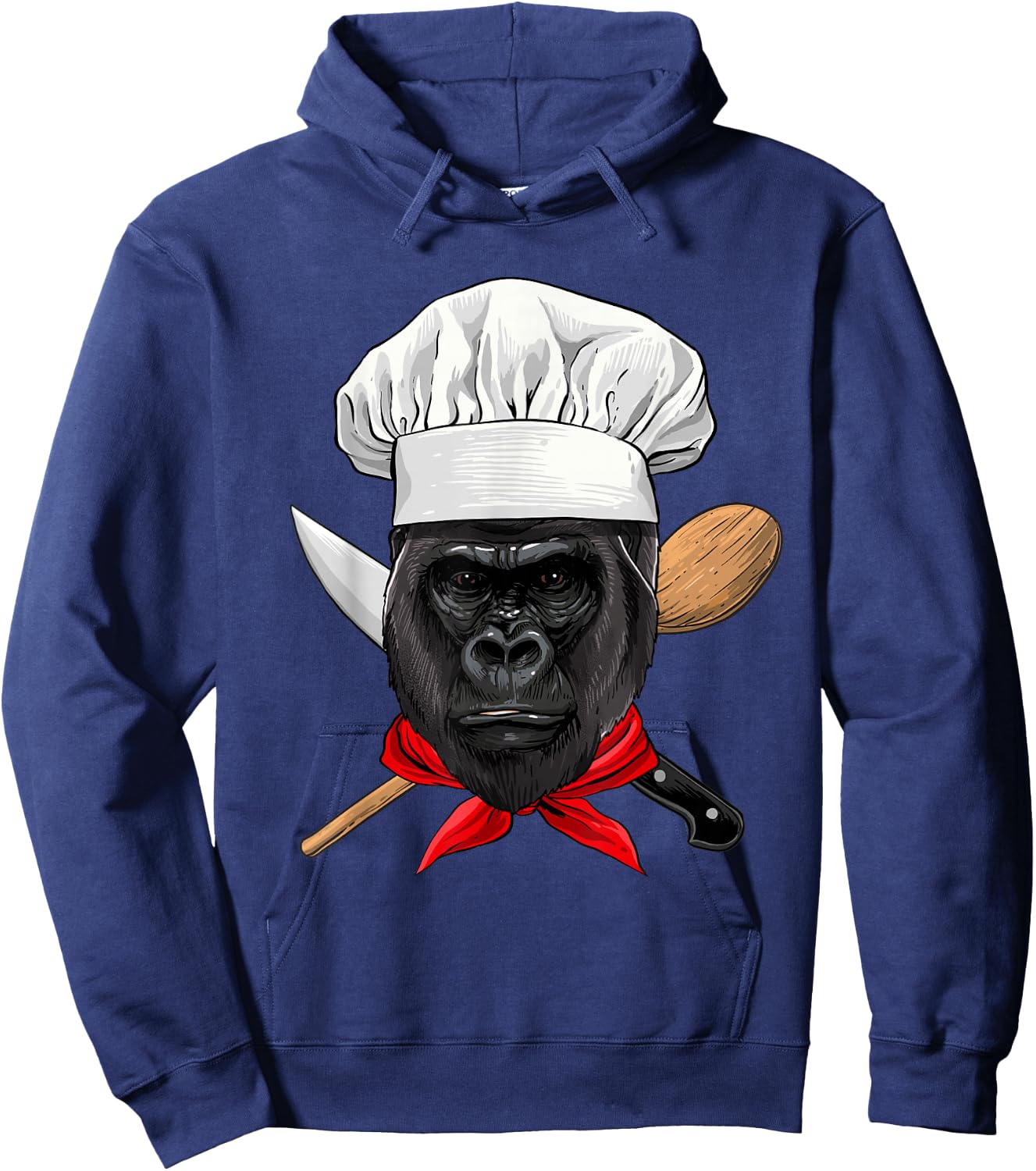 Gorilla Chef Great Ape Gorilla Primate Animal, Cooking Lover Hoodie - Hoodie | Navy