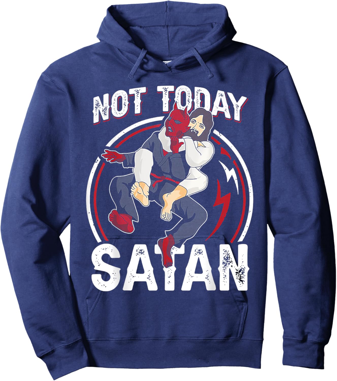 JIU JITSU Not Today Satan Hoodie - Hoodie | Navy