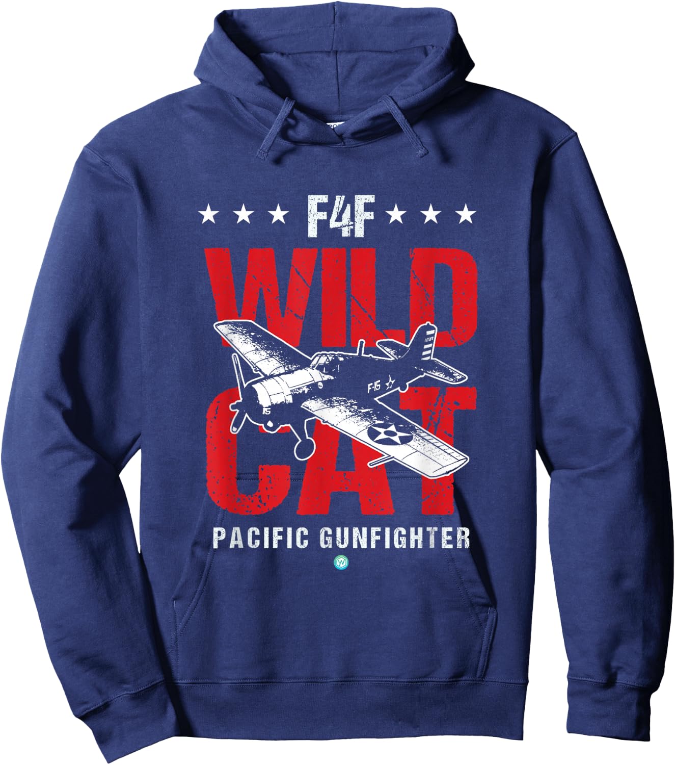 WW2 F4F Wildcat Shirt Vintage Machine Veteran Pilot Gift Hoodie - Hoodie | Navy