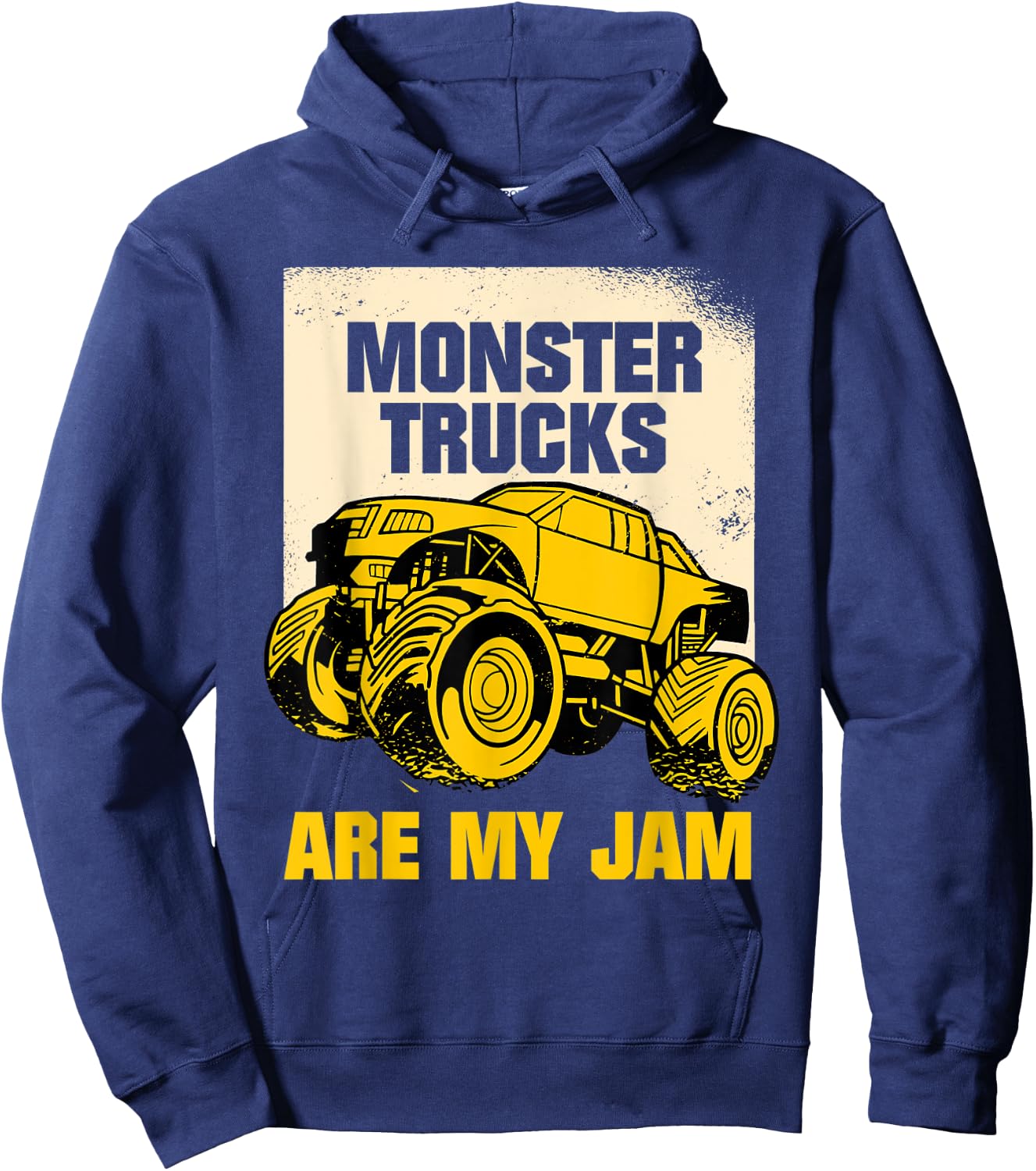 Monster Trucks Are My Jam Monster Truck Hoodie - Hoodie | Navy
