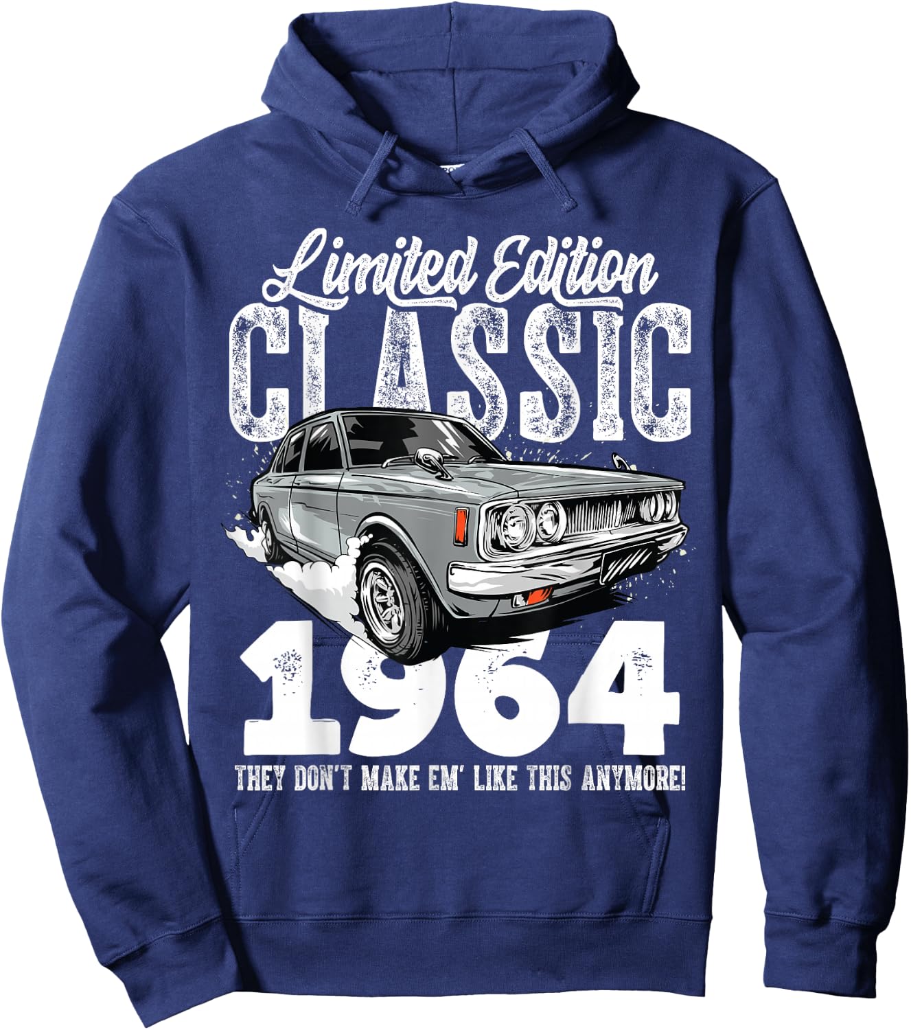 59th birthday Vintage Classic Car 1964 B-day 59 year old Hoodie - Hoodie | Navy