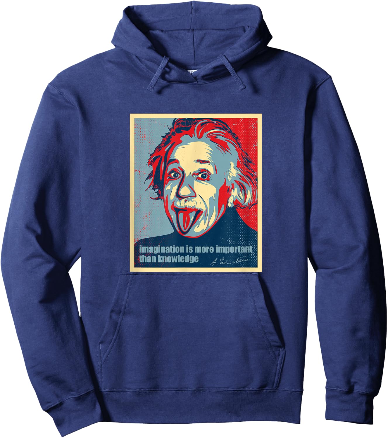 Imagination is more important than knowledge Hoodie - Hoodie | Navy