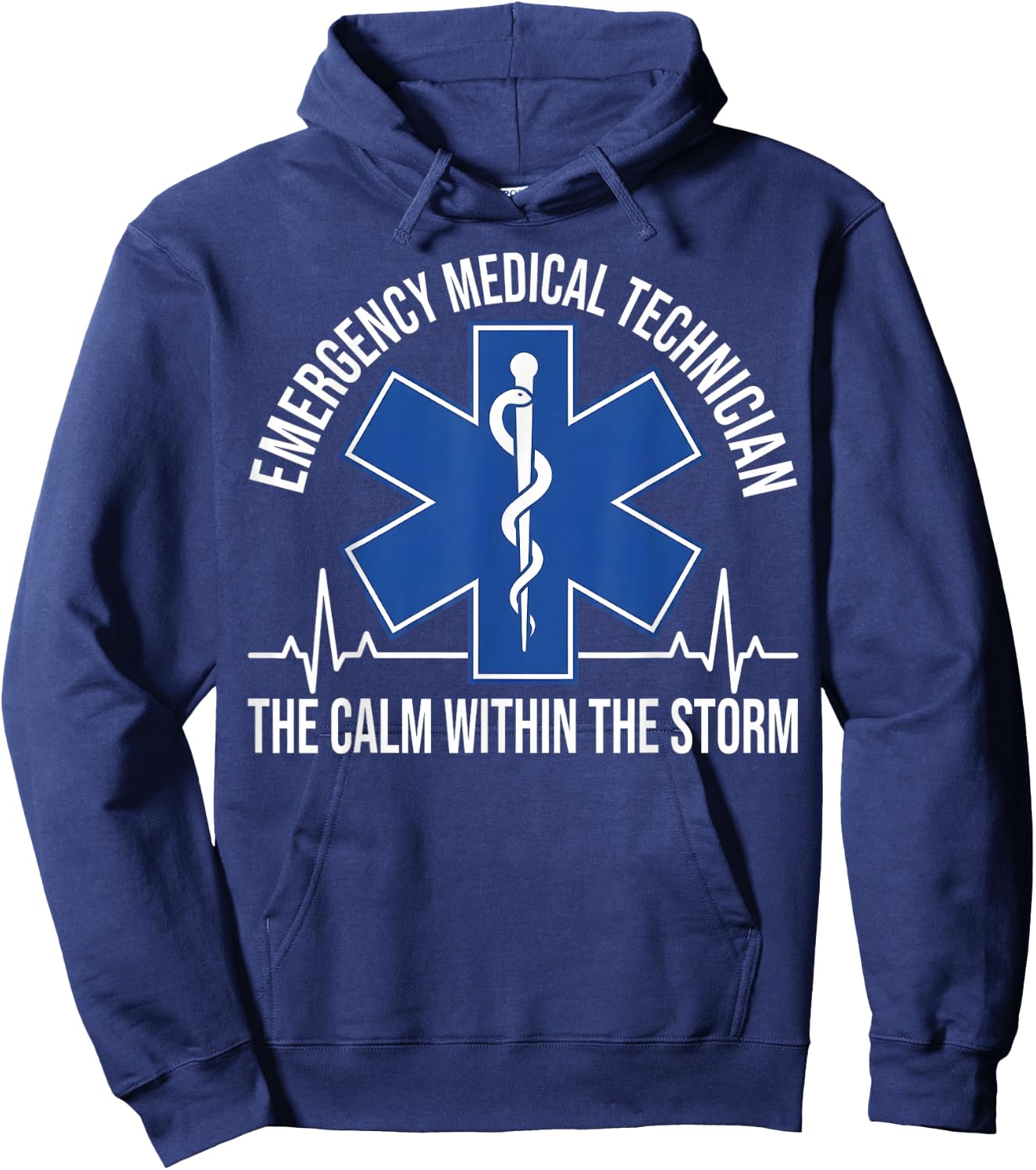 The Calm Within The Storm Medical Badge Hoodie - Hoodie | Navy