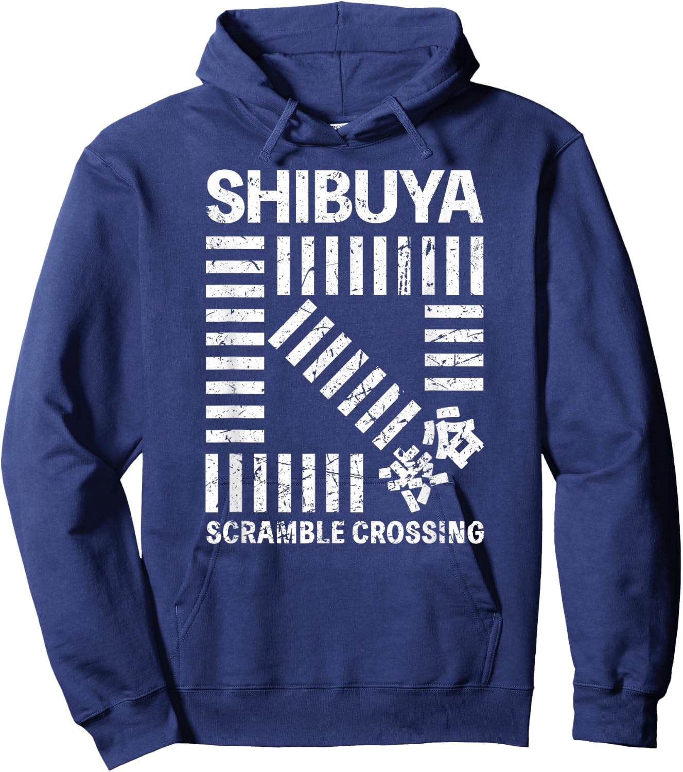 Shibuya Tokyo Scramble Crossing Shibuya Crossing Japan Kanji Hoodie - Hoodie | Navy
