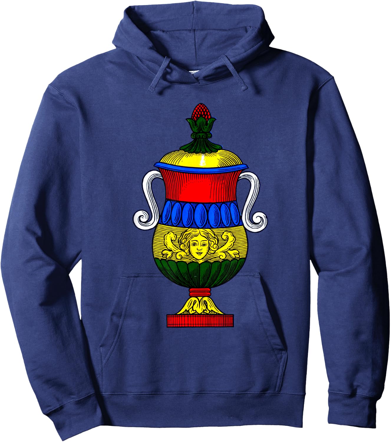 Ace of Cups [Neapolitan Cards] The Italian Playing Cards Hoodie - Hoodie | Navy