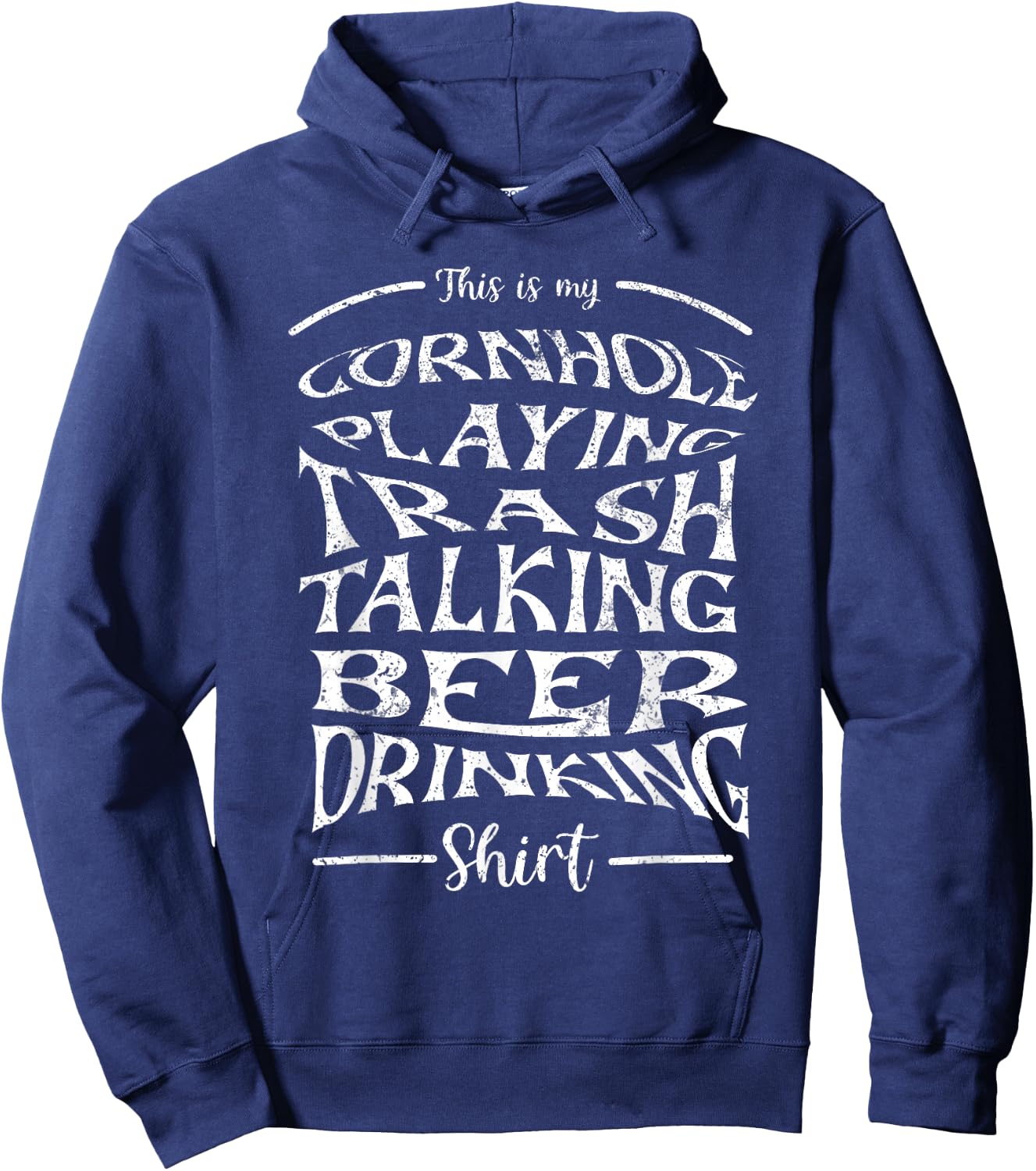 Beer & Cornhole Hoodie - Hoodie | Navy