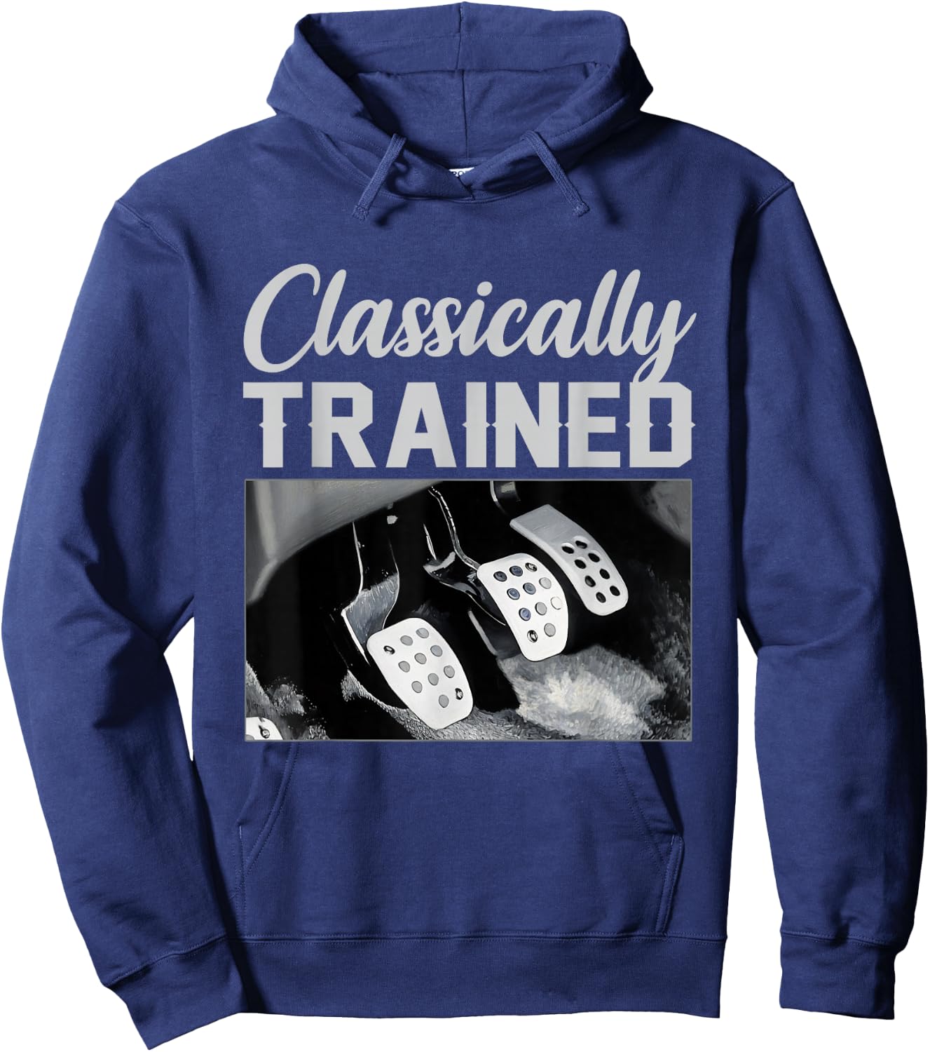 Classically Trained Racing Three Pedals Manual Transmission Hoodie - Hoodie | Navy