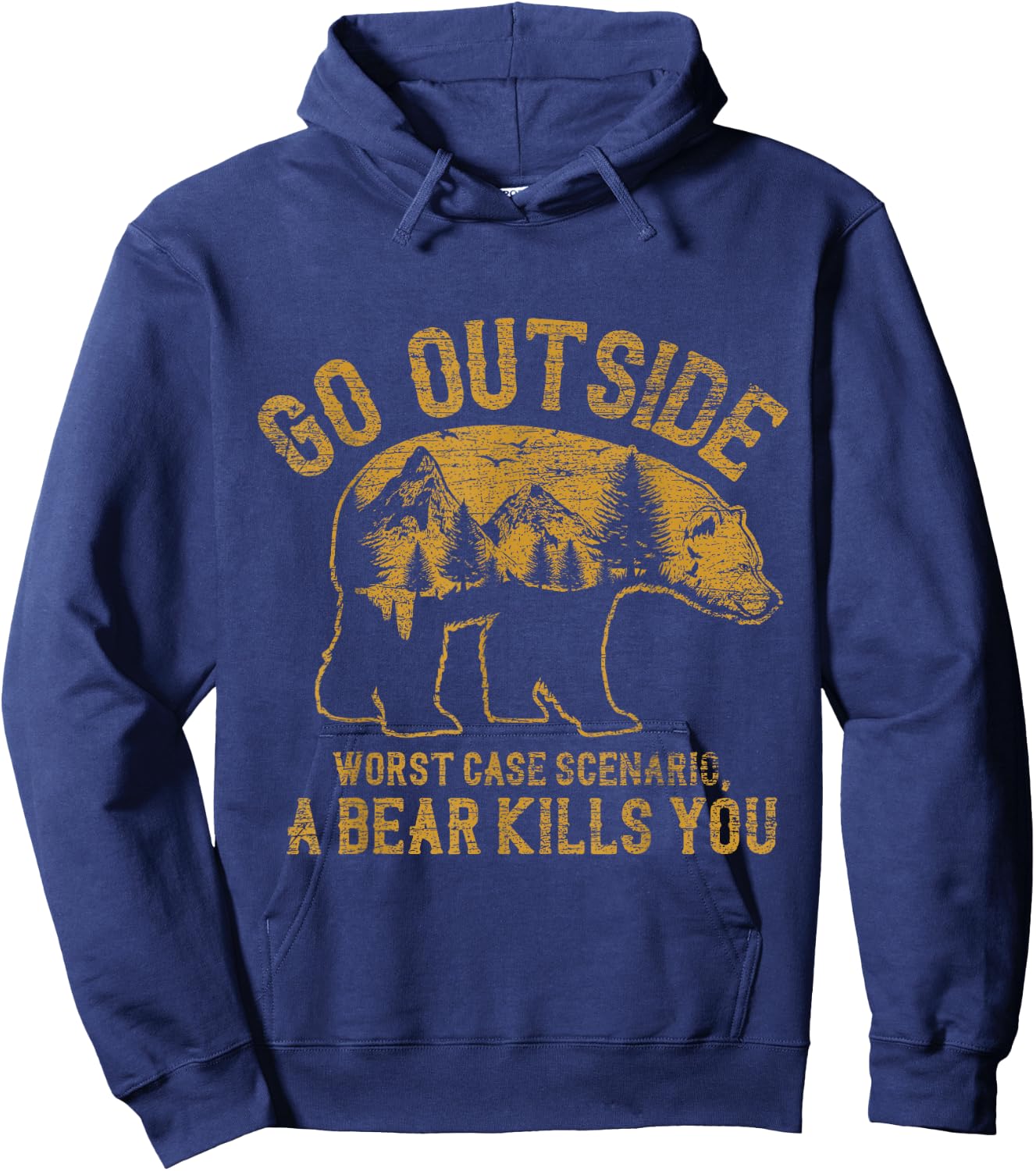 Outdoor Activity Nature Lovers Mountains Camping Hoodie - Hoodie | Navy