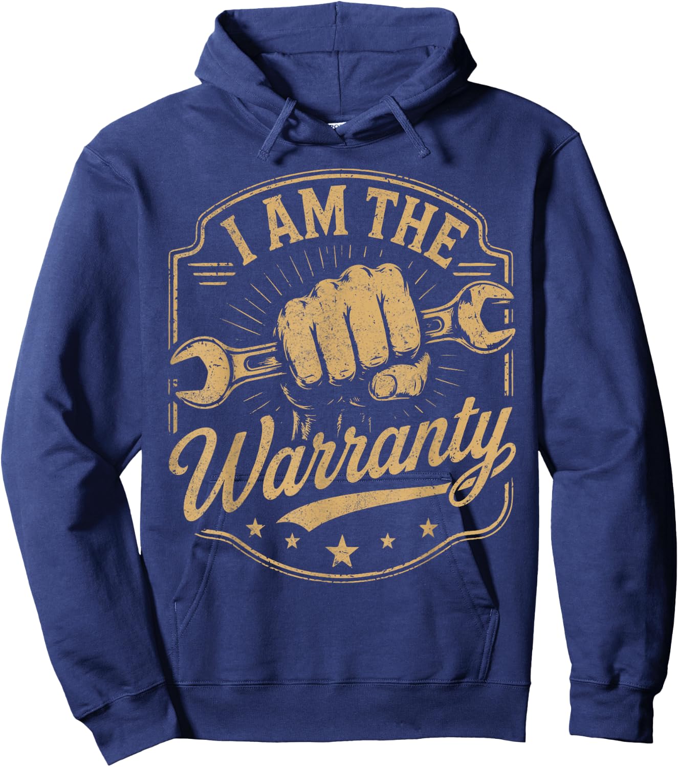I Am The Warranty Car Lover Mechanic Car Parts Repair Guy Hoodie - Hoodie | Navy