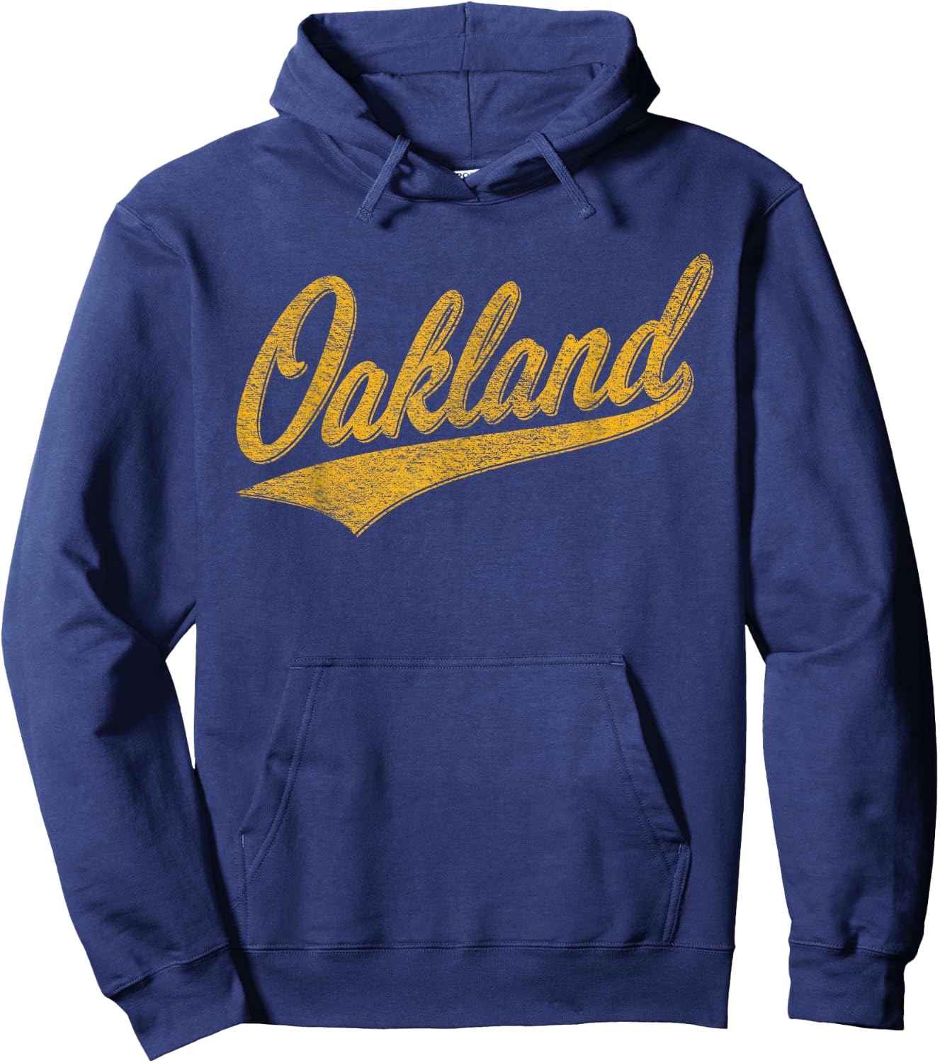 Oakland California Varsity Script Classic Sport Jersey Style Hoodie - Hoodie | Navy