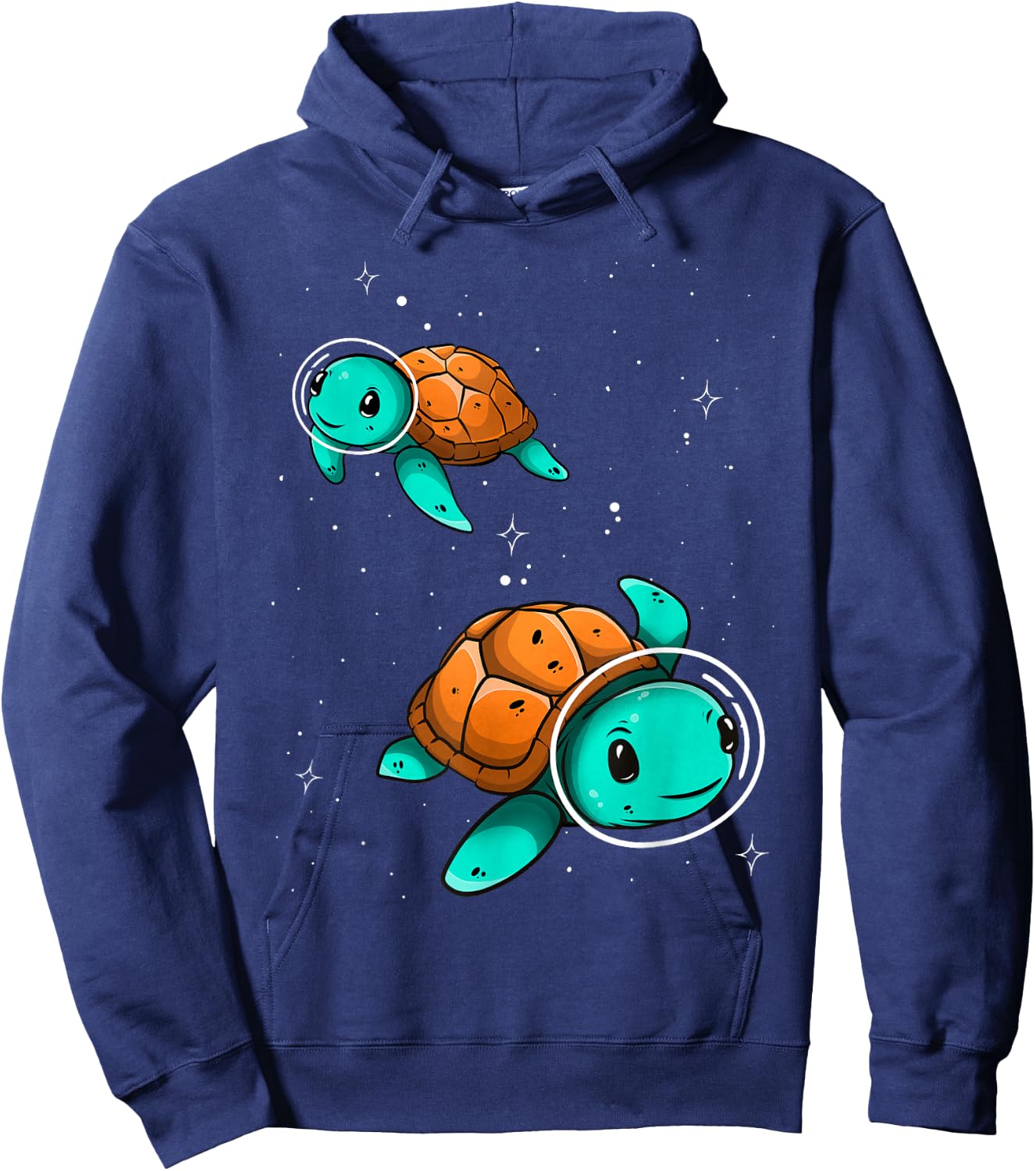 Space Turtles Astronaut Galaxy Funny Cute Design Hoodie - Hoodie | Navy