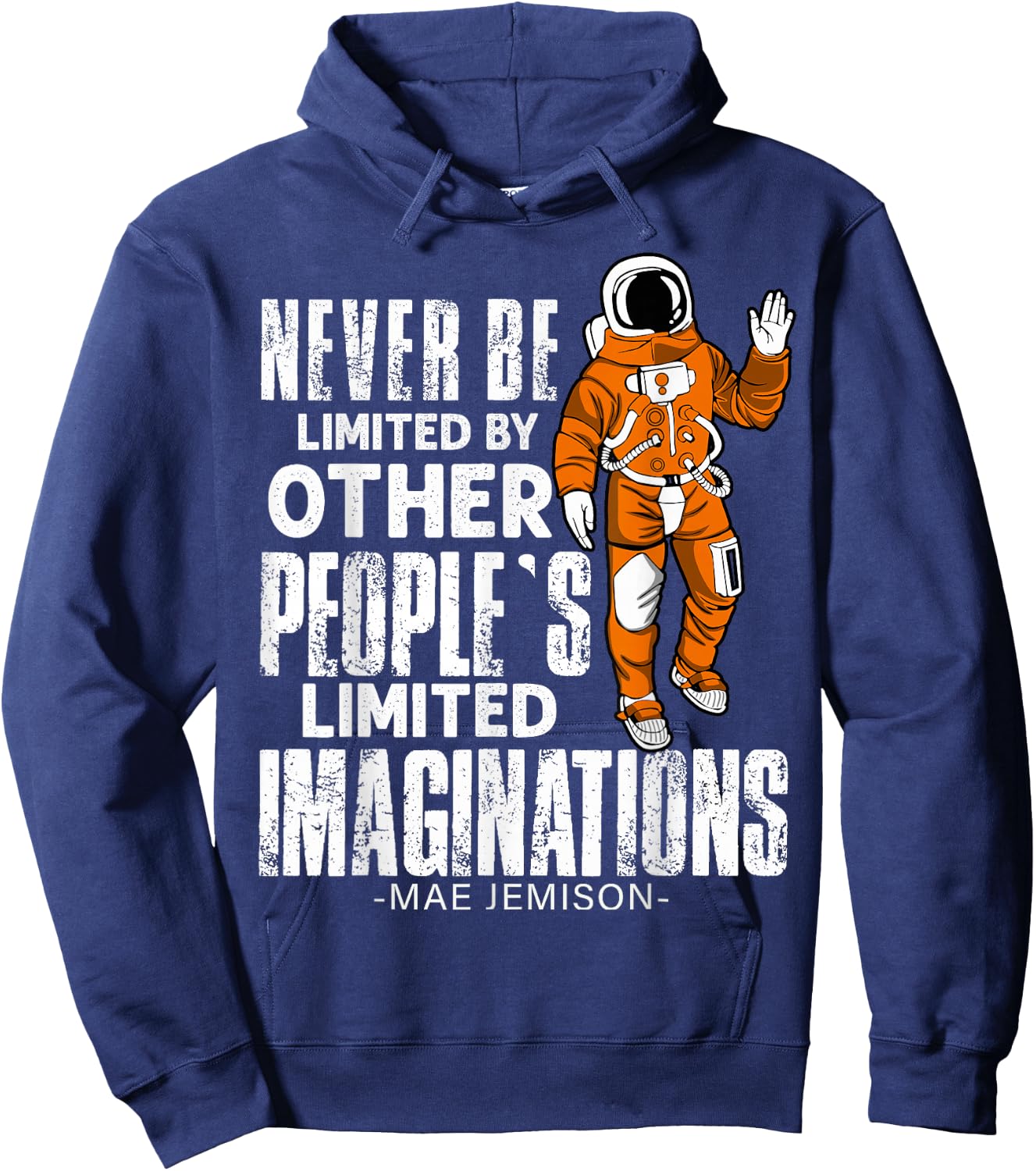 Mae Jemison First African American Black Woman Astronaut Hoodie - Hoodie | Navy