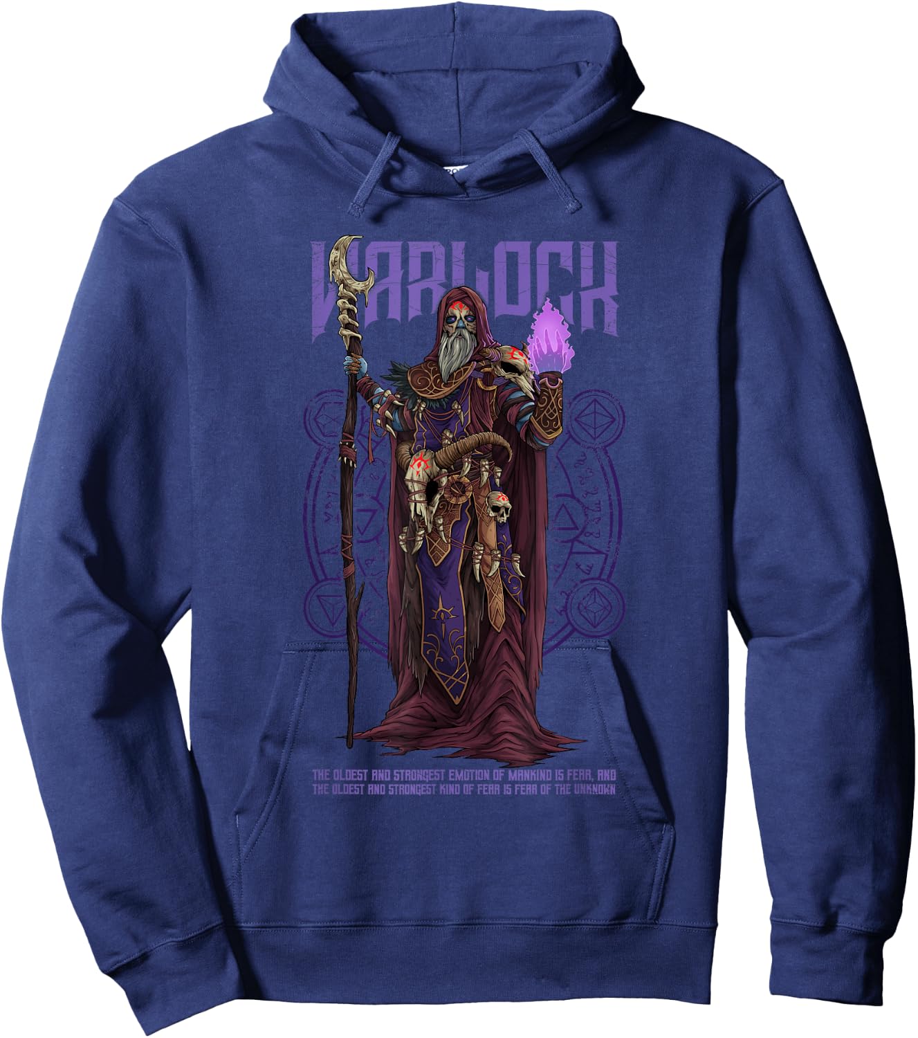 Warlock Unknown Player Character Role Playing Game Funny RPG Hoodie - Hoodie | Navy