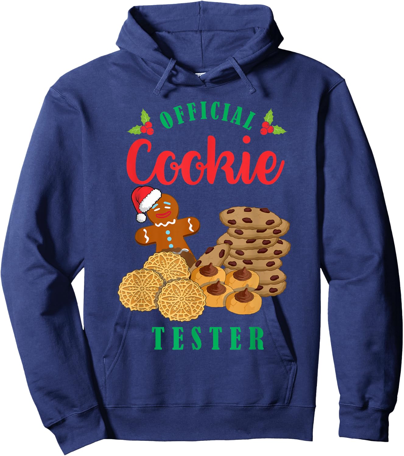 Official Cookie Taster Christmas Cookies Exchange Baker Gift Hoodie - Hoodie | Navy