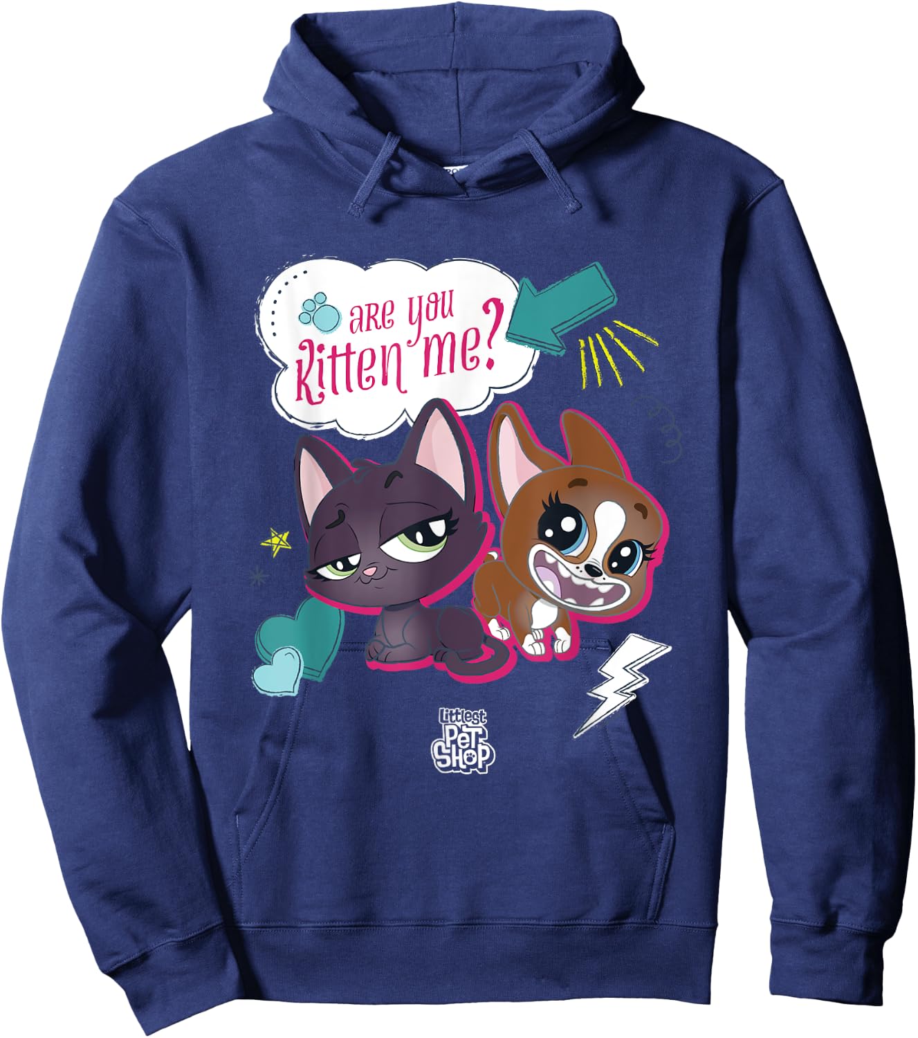 Littlest Pet Shop Puppy are you Kitten Me? Hoodie - Hoodie | Navy