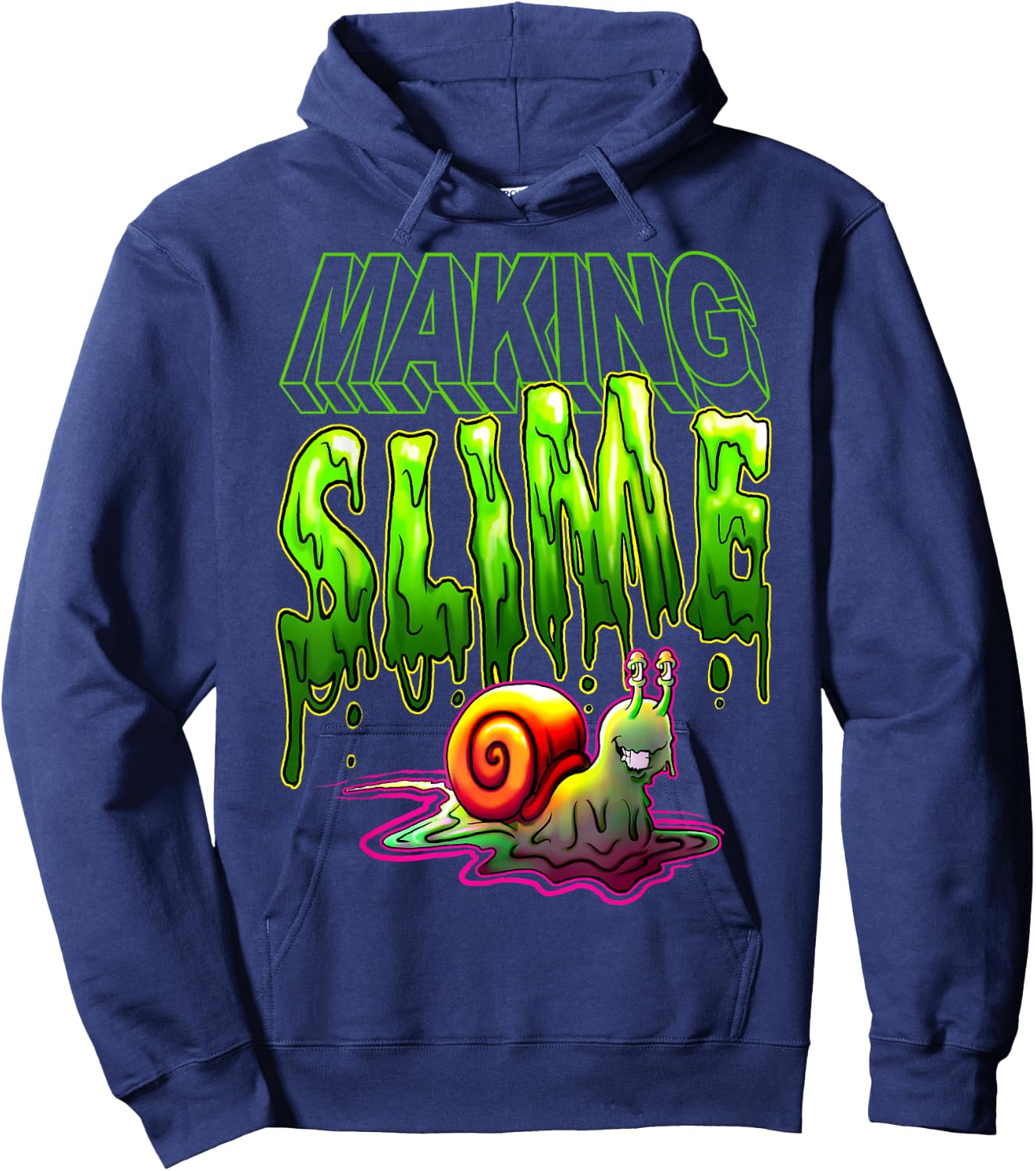 Making Slime Slug Hoodie - Hoodie | Navy