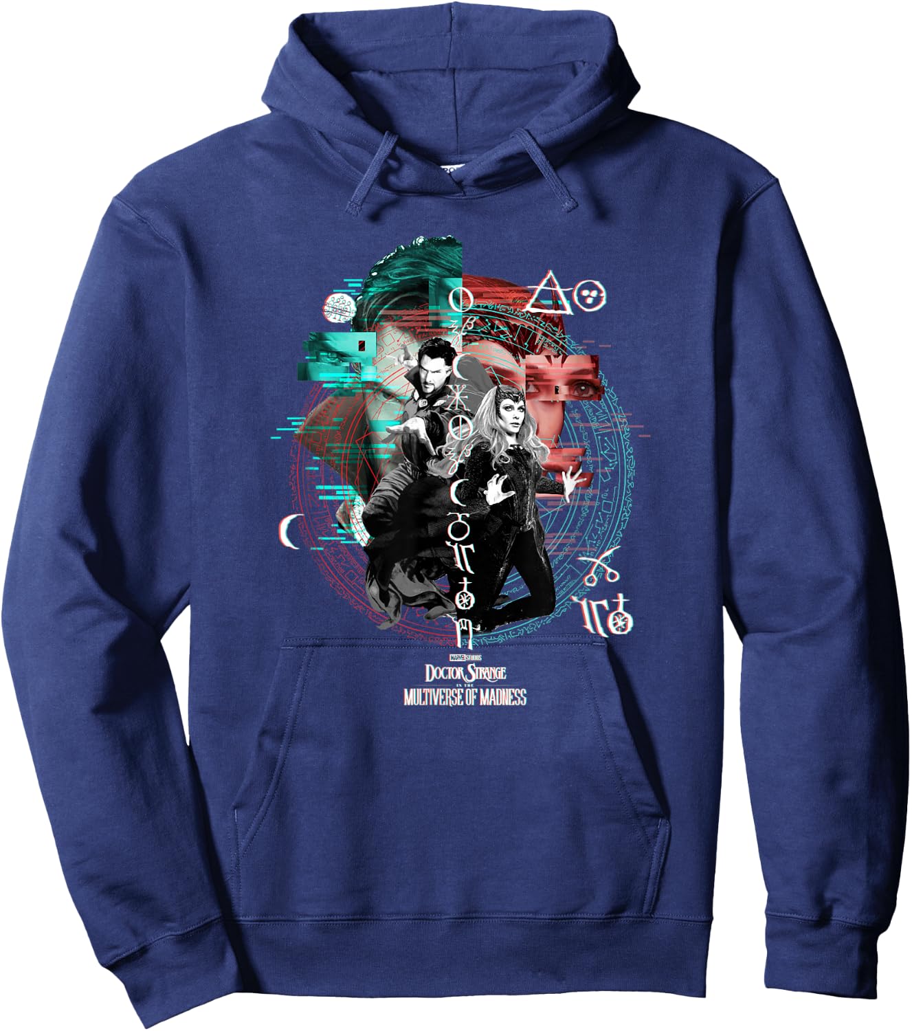 Marvel Doctor Strange In The Multiverse Of Madness Glitch Hoodie - Hoodie | Navy